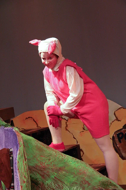 Ashlea as Piglet in “Winnie the Pooh” at DJT in 2009.