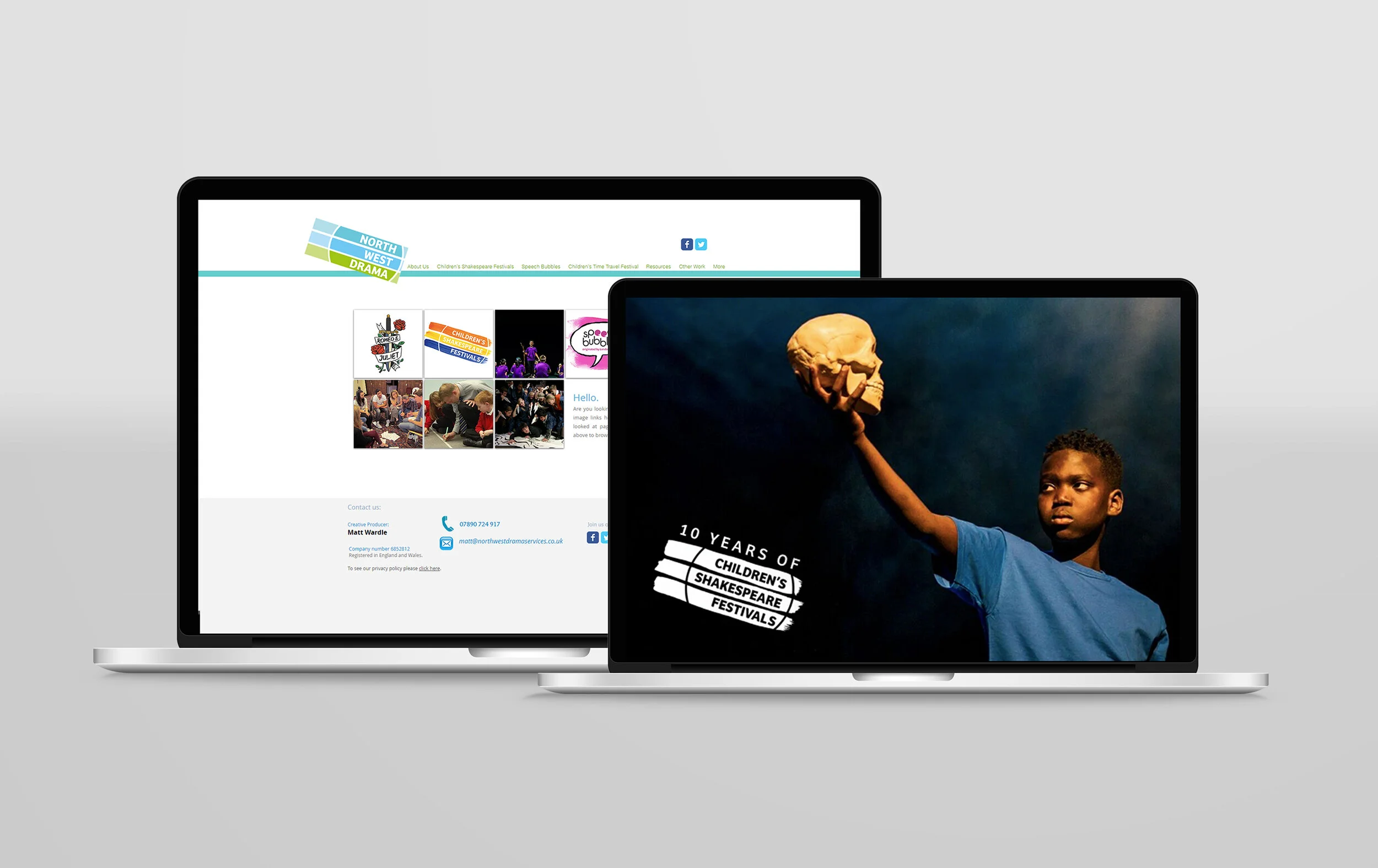 North West Drama logos in use on their website .