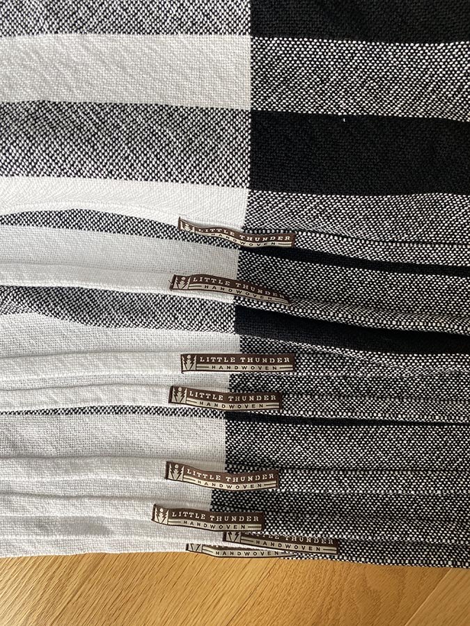 Black & White Blocked Towels