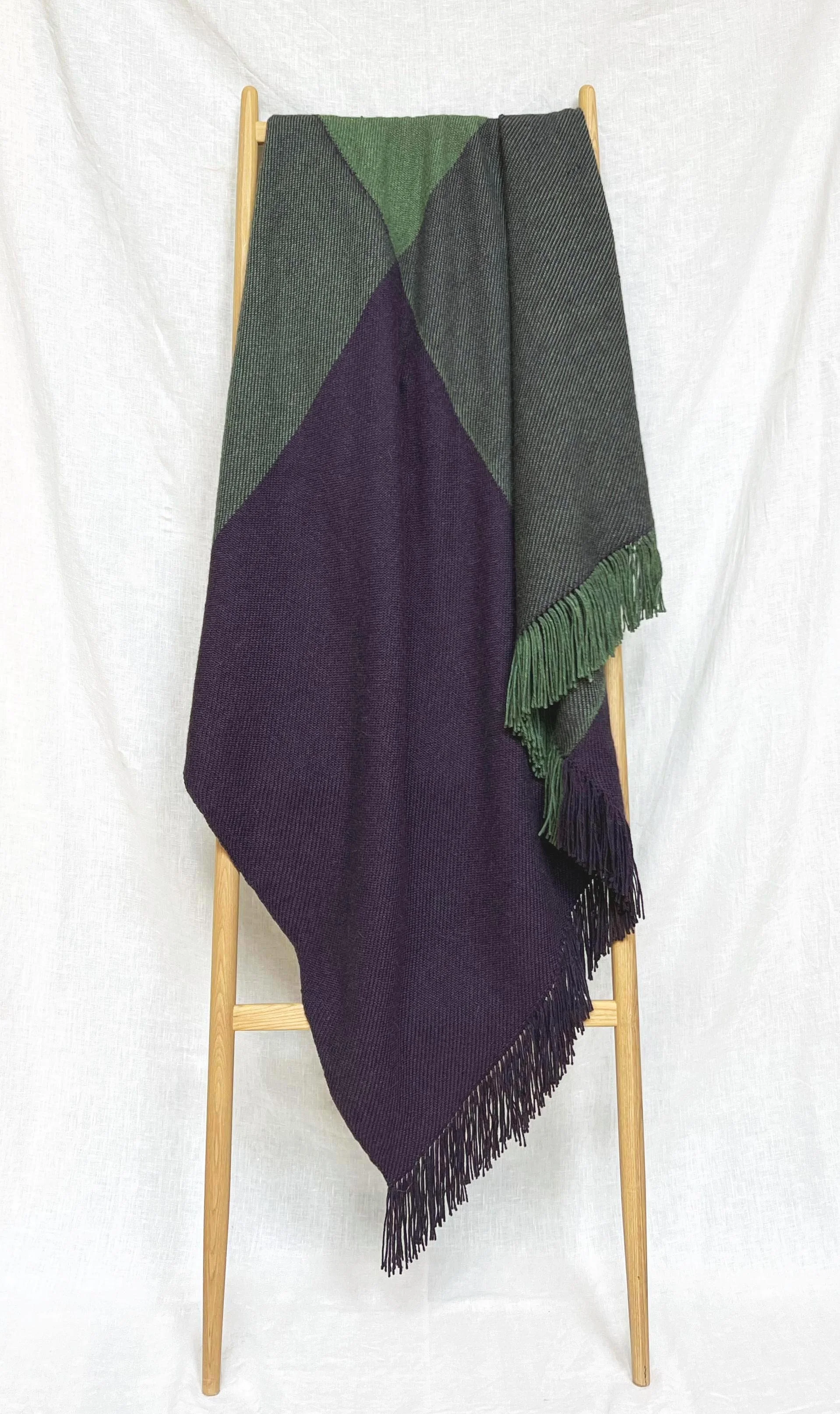 Big Check Alpaca Throw