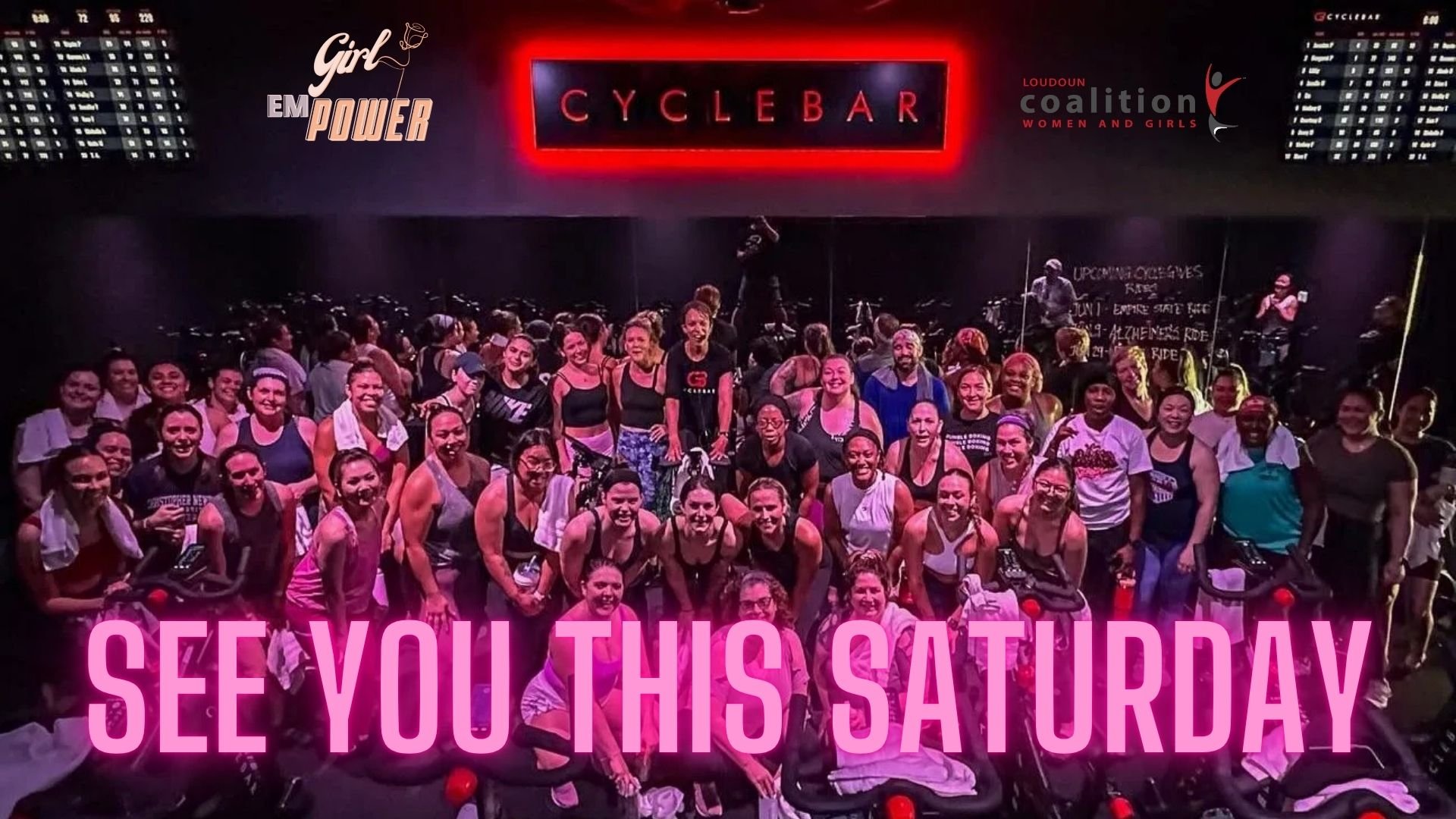 Get ready to ride, connect, and emPower!

Join the Loudoun Coalition on Women and Girls (LCWAG) for a special Girl emPower Pop-Up Ride at CycleBar Ashburn &mdash; a free indoor cycling class designed just for girls. Whether you&rsquo;re brand new to 