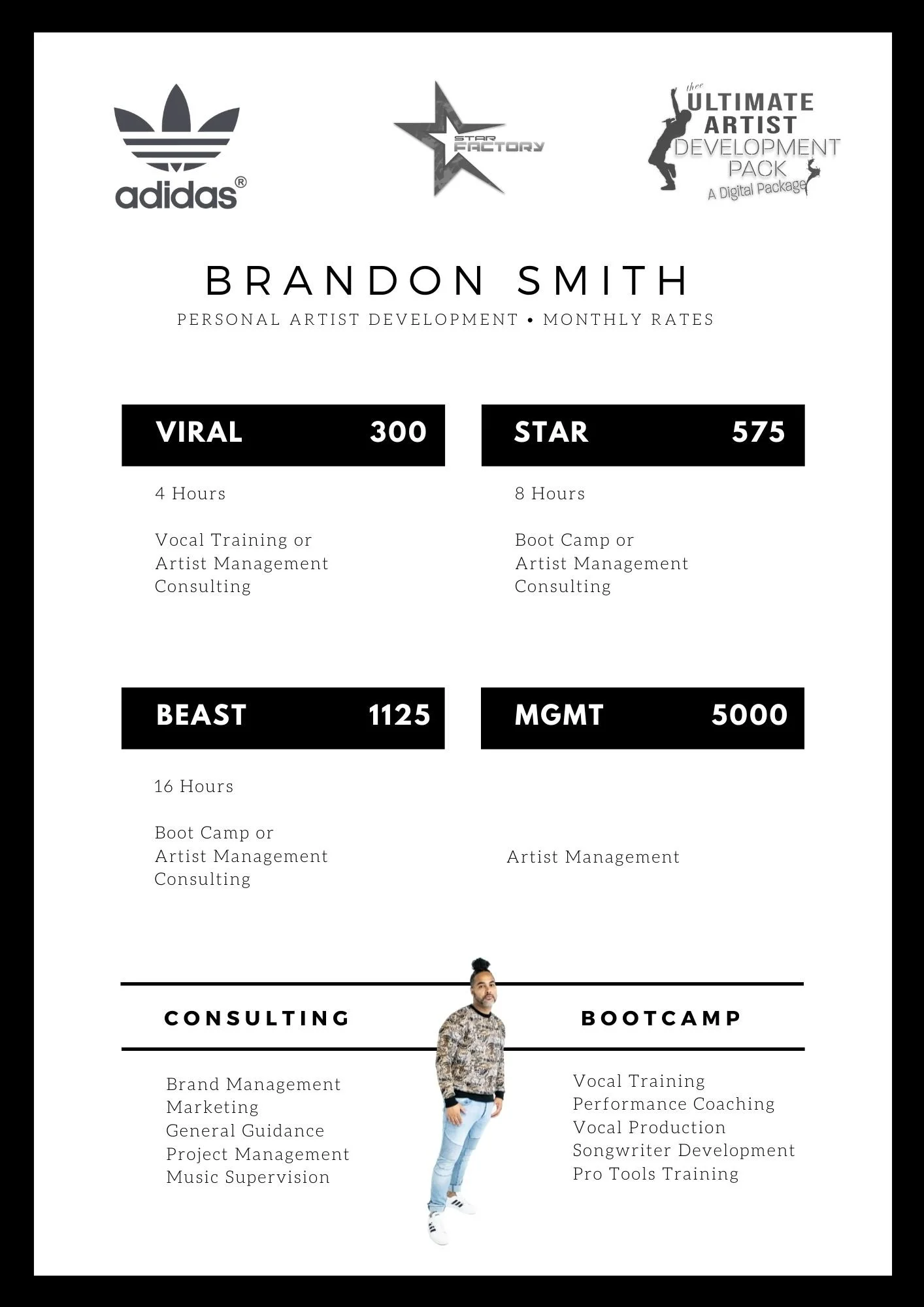 B Smith Artist Development x Management Consulting