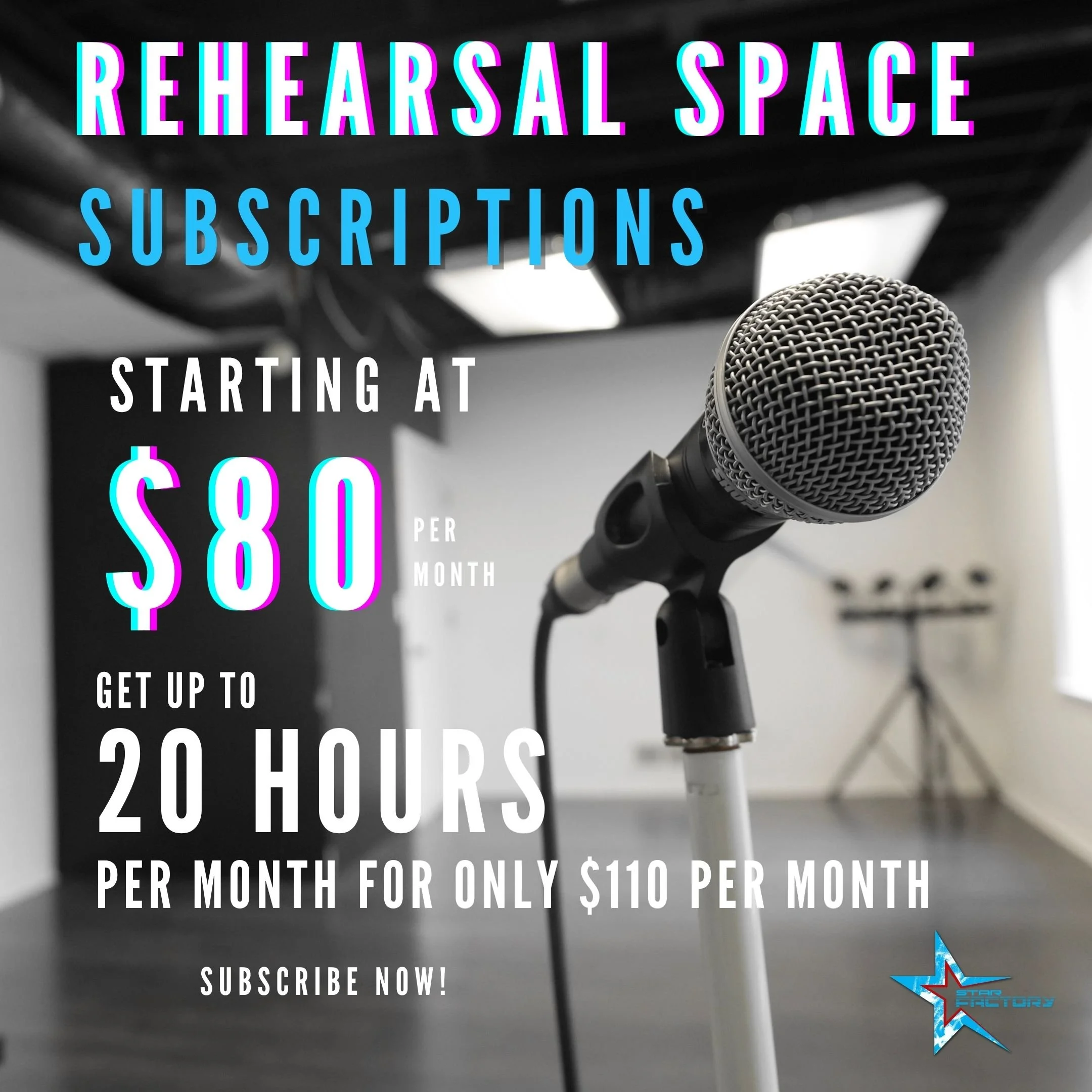 Rehearsal Space Subscription