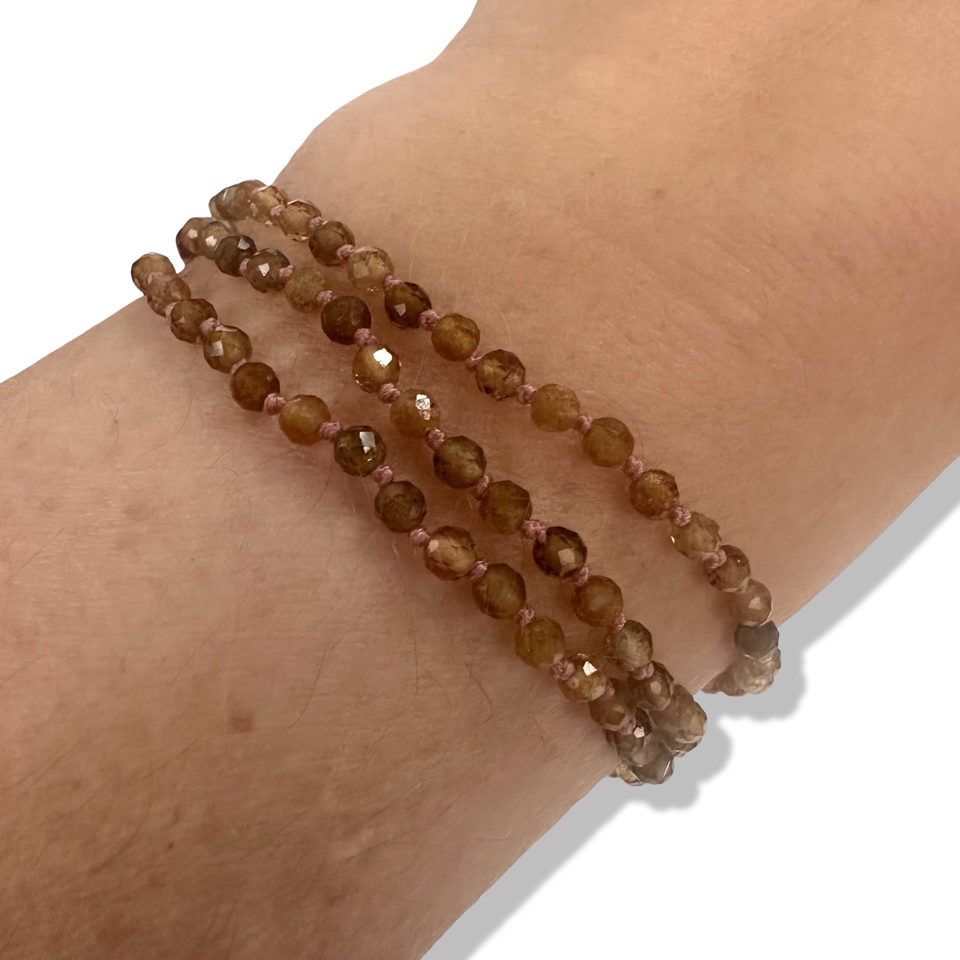 Yellow Tourmaline Wrap Bracelet or Necklace