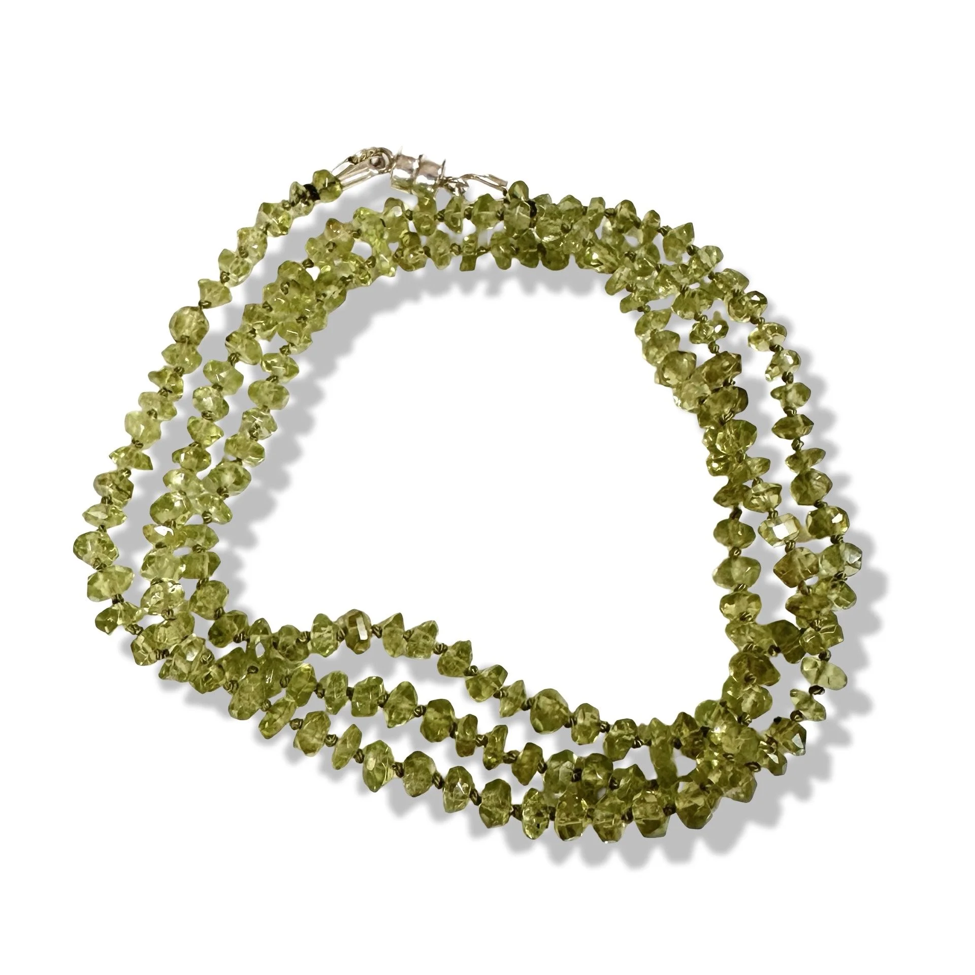 Peridot Wrap Bracelet and Necklace