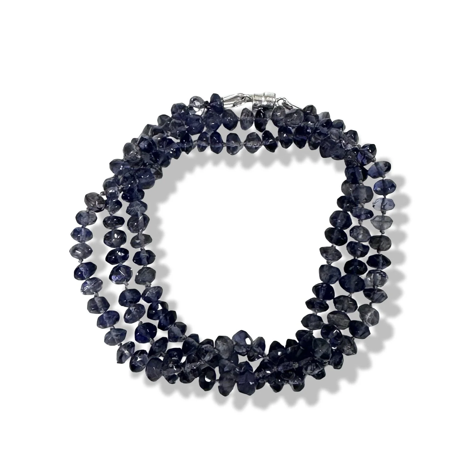 Iolite Wrap Bracelet and Necklace