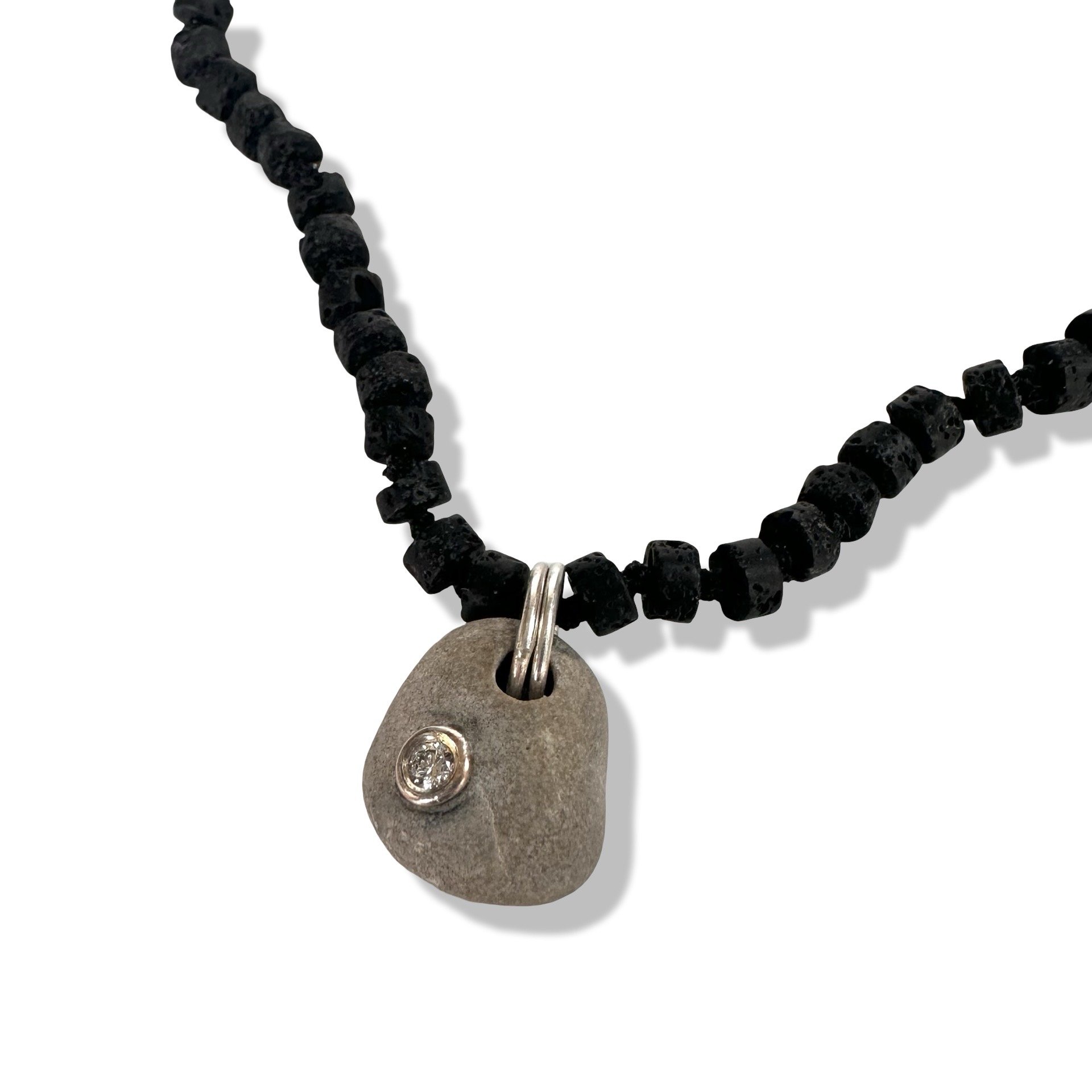 Lake Michigan Pebble Necklace