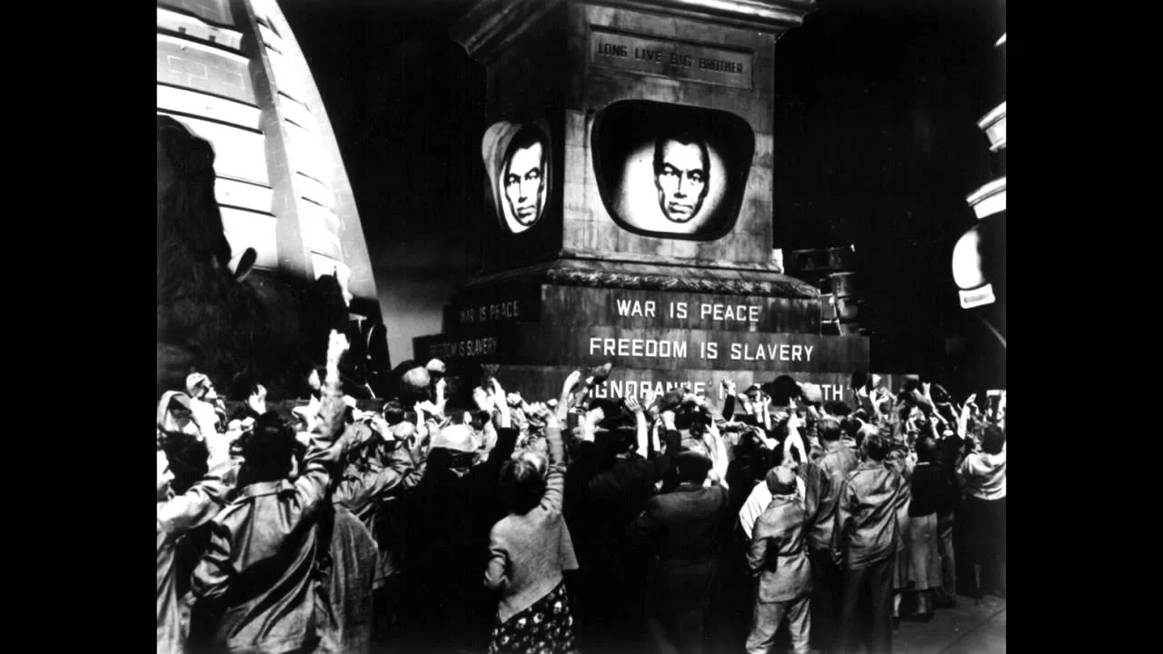 inspired from a dystopia literature of society that is undesirable or frightening. 1984 -George orwell