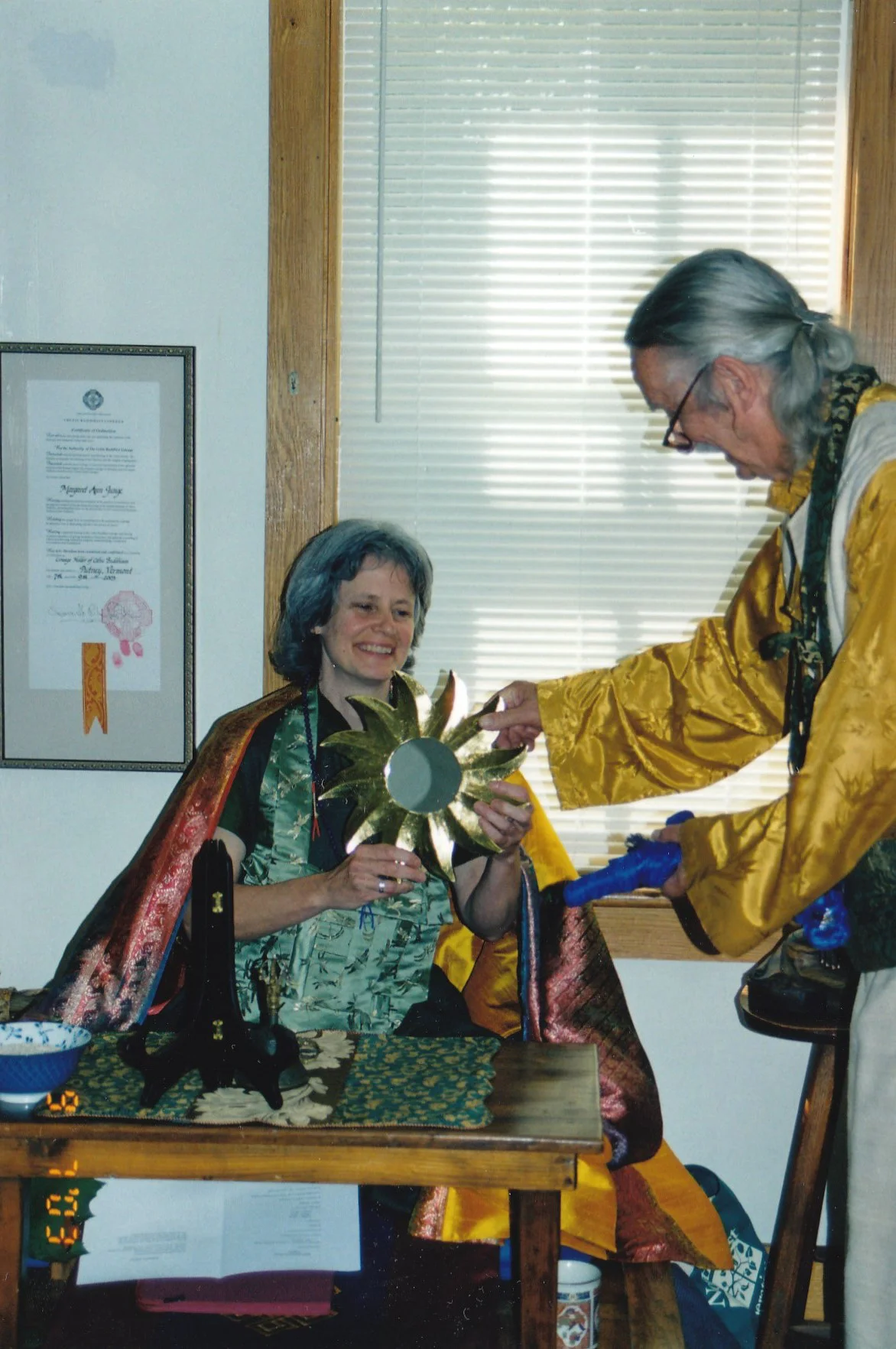 Peg Junge-Lineage Holder Ceremony-2003