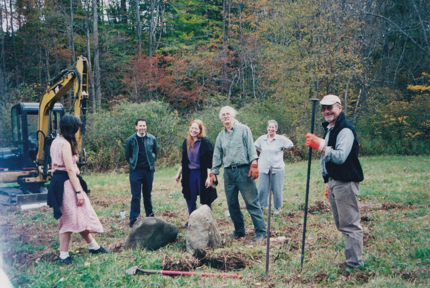 Erecting stone circle-Saxtons River, VT