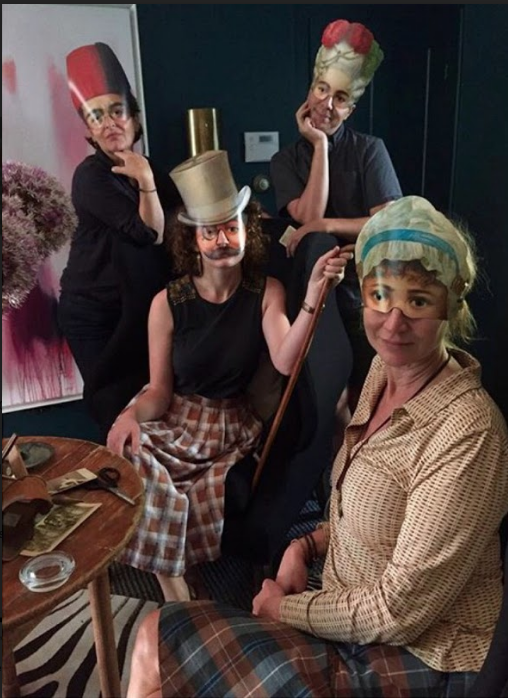 We celebrated the end of the two day shoot in true Hound House fashion. Cocktail hour in the Library! Of course, that led to a bit of fun. Our motto around here is work hard, play hard.