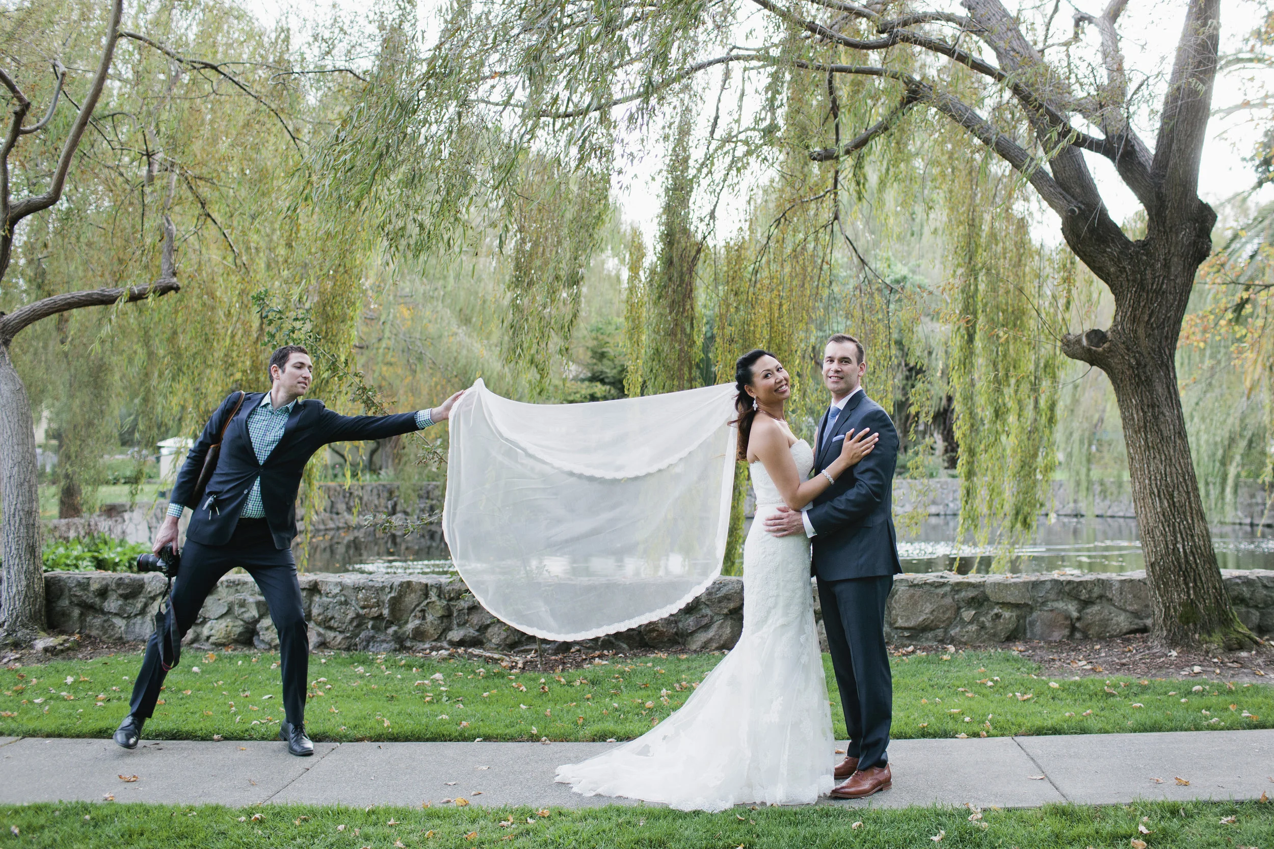 He’s an expert veil stylist.
