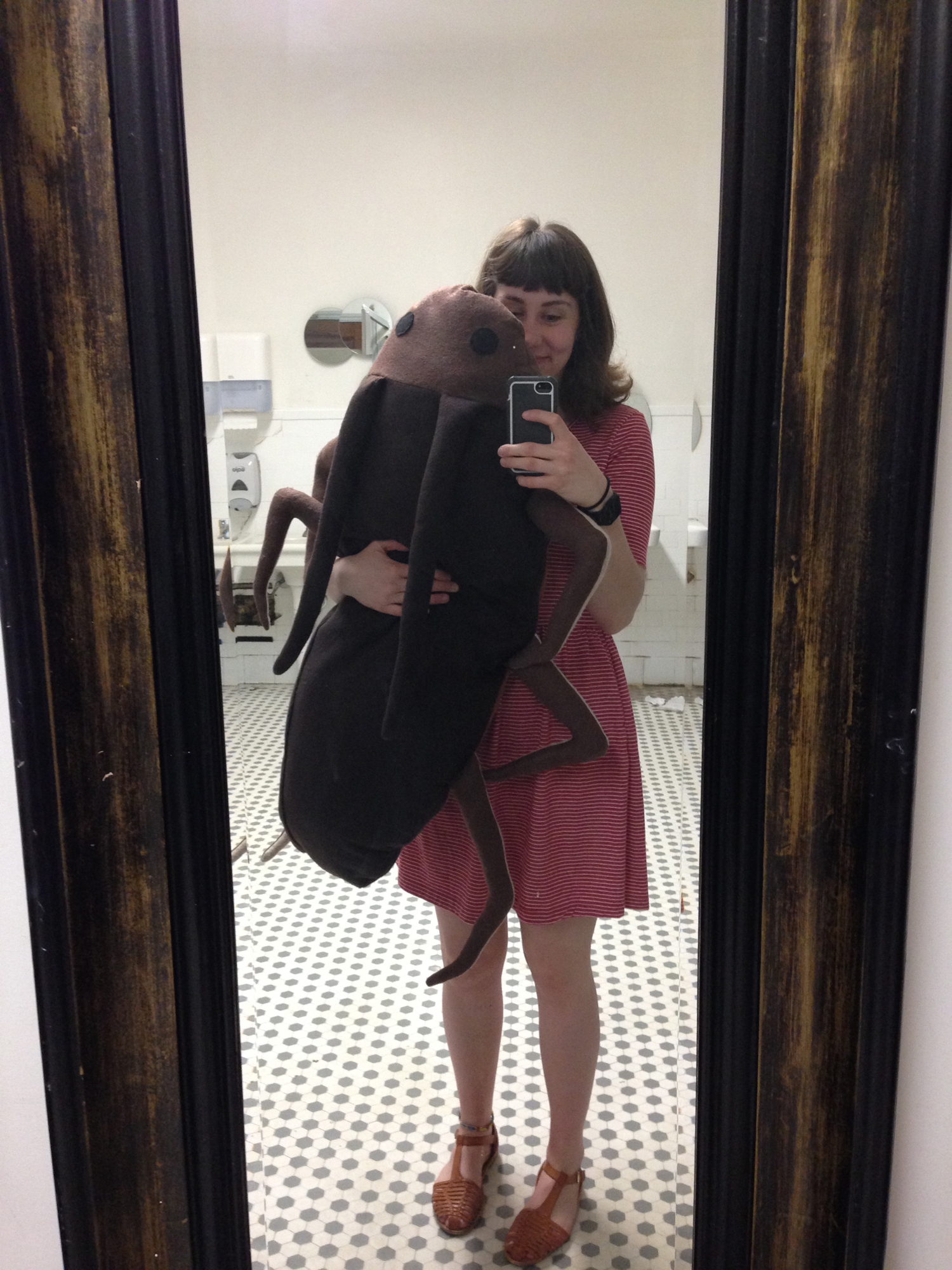 Ruth Taking a Bathroom Selfie