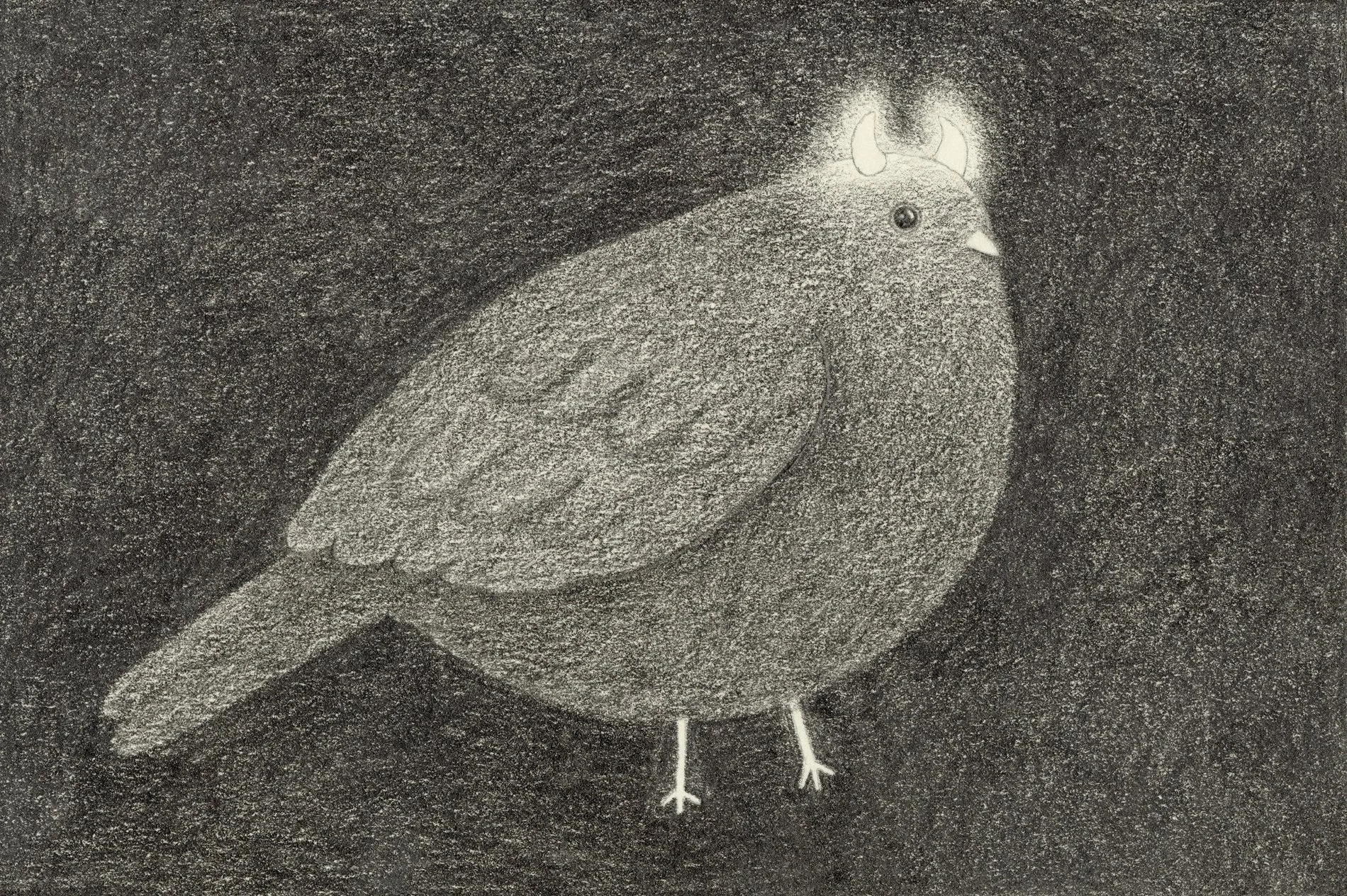 Devil, graphite on paper, 2026