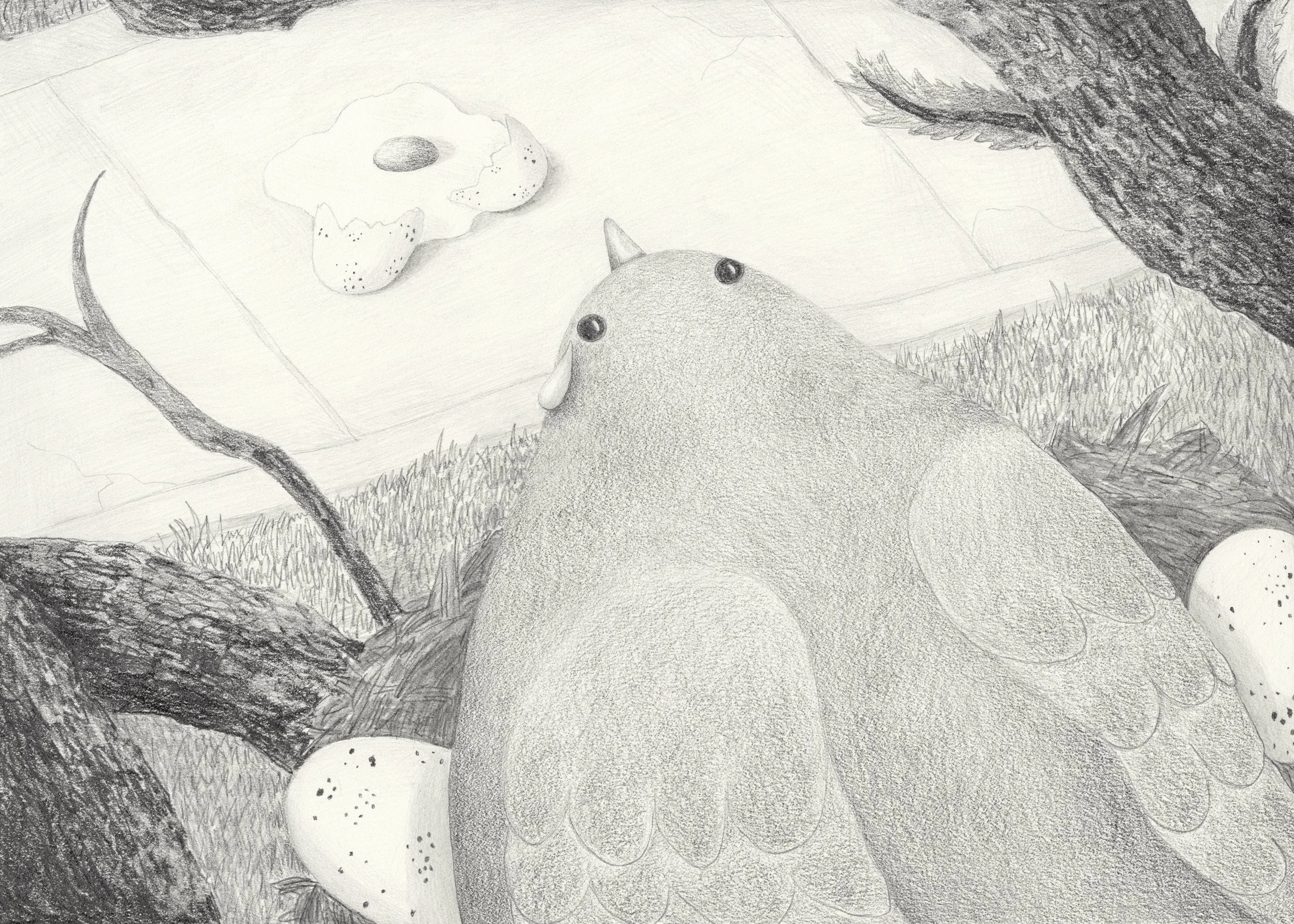 Heartbreak, graphite on paper, 2025