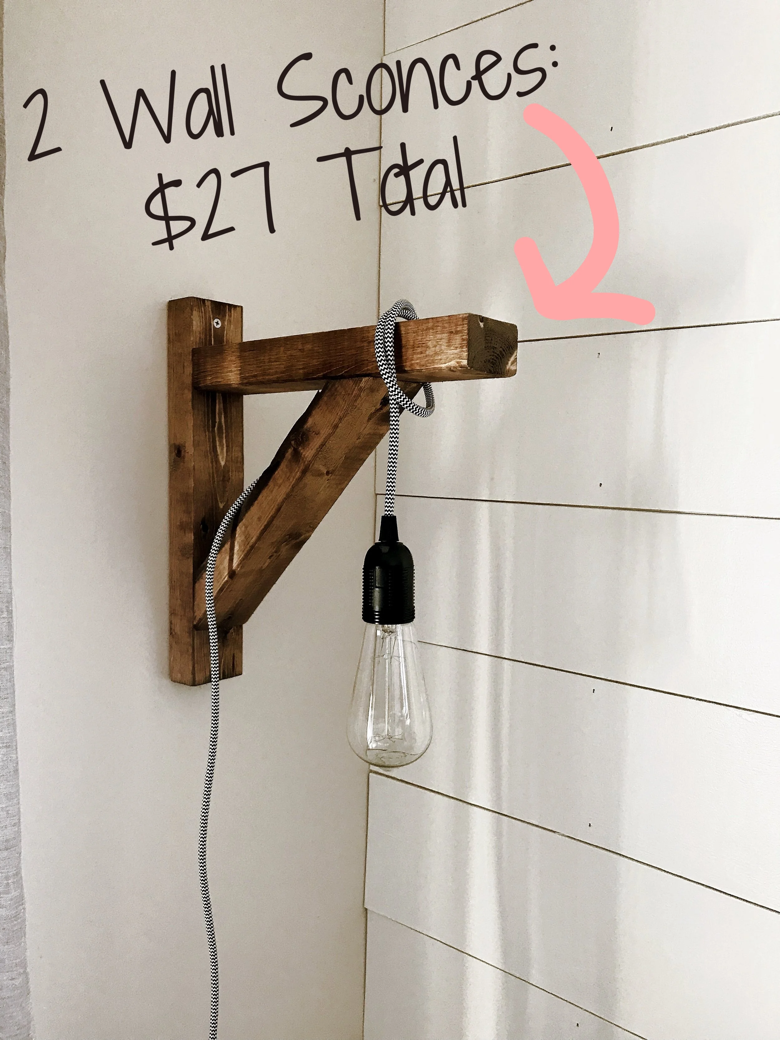 diy modern wall sconce