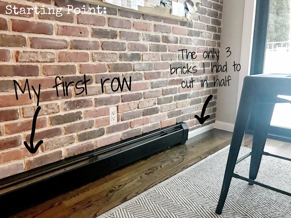 Diy Brick Wall How To Create A Fake Real Exposed The Decor Formula - How To Do Faux Brick Wall