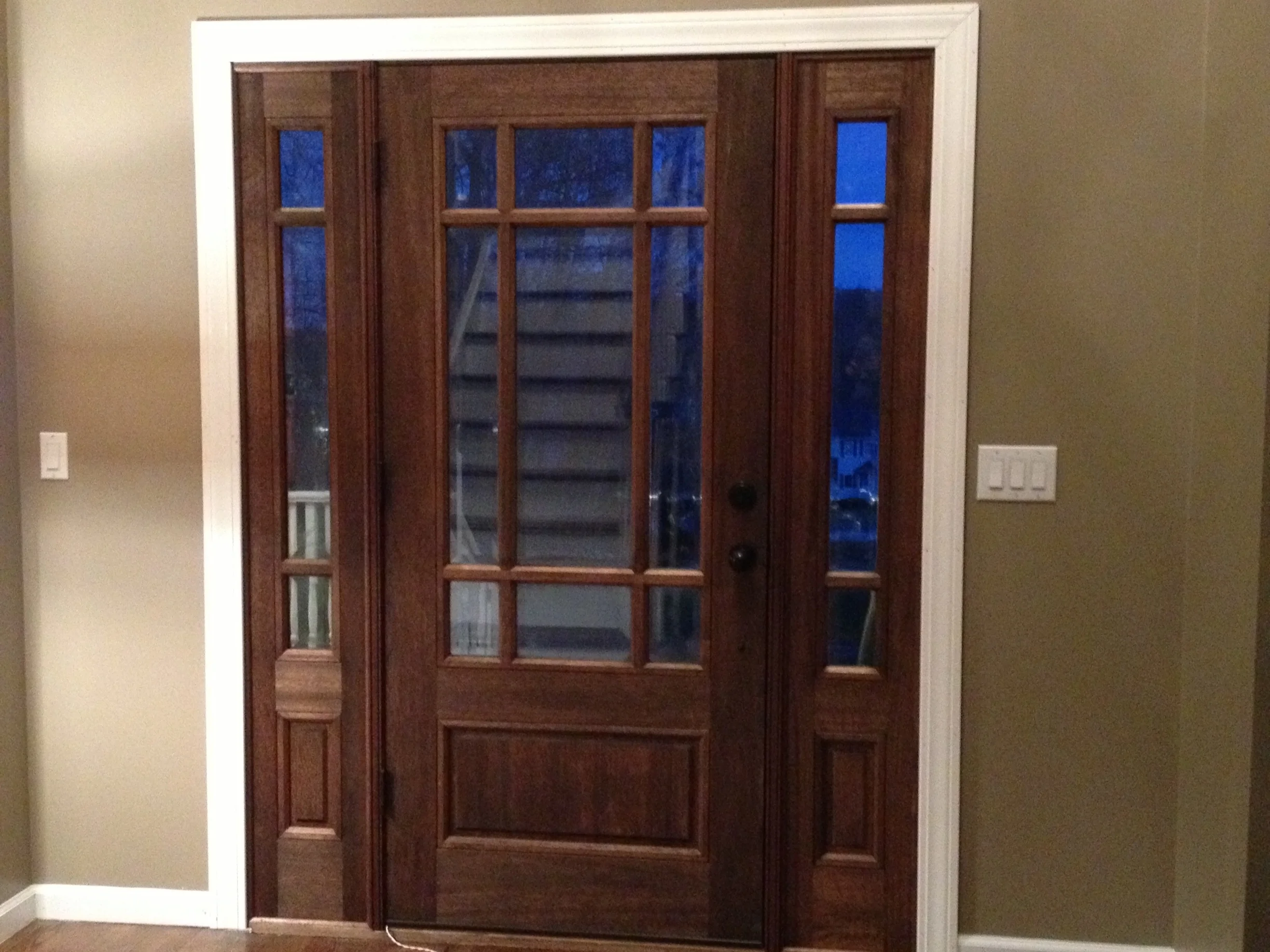 Inside view, new door