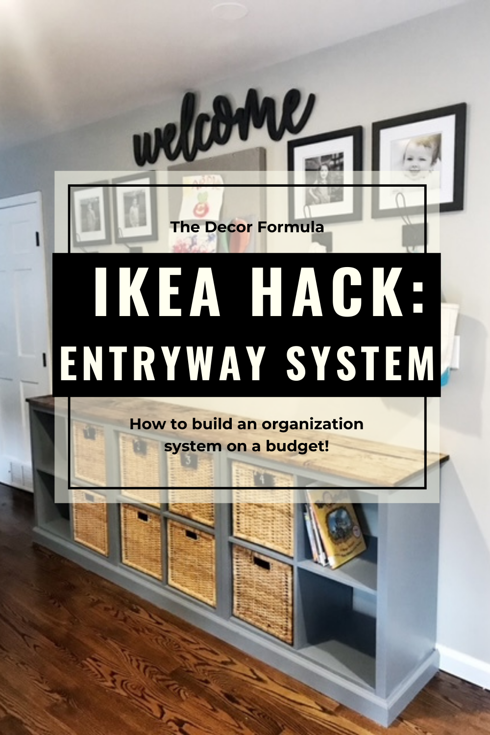 DIY Entry Shelf with Hooks {ONE HOUR BUILD!} - Love & Renovations