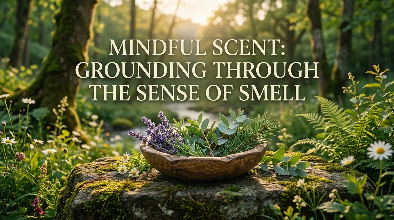 Mindful Scent: Grounding Through the Sense of Smell

by Aleksandra Horwood | 15-Min Guided Meditation (All Levels)

Unlock your most direct pathway to emotional regulation. Part of the Pause to Breathe series, this guided session shows you how to use