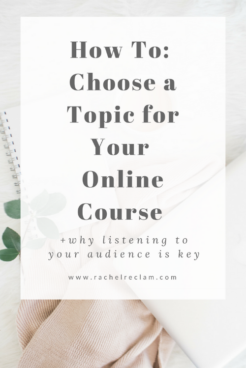 Potential Topic Lessons How to Choose a Profitable Topic for Your Online Course — RachelReclam.com