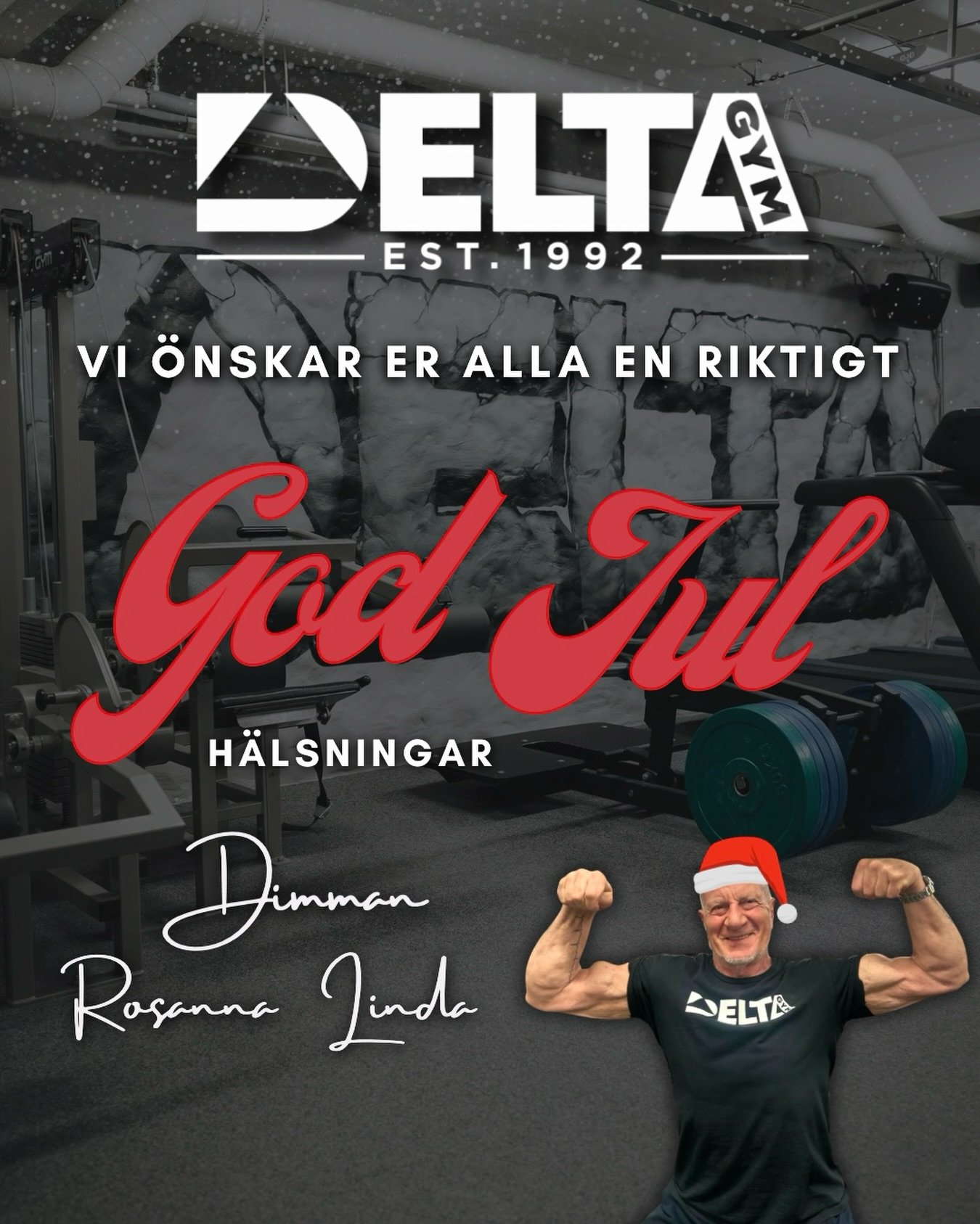 God Jul &ouml;nskar vi p&aring; Delta Gym 🎅

#deltagym #godjul #merrychristmas #holidays #gym