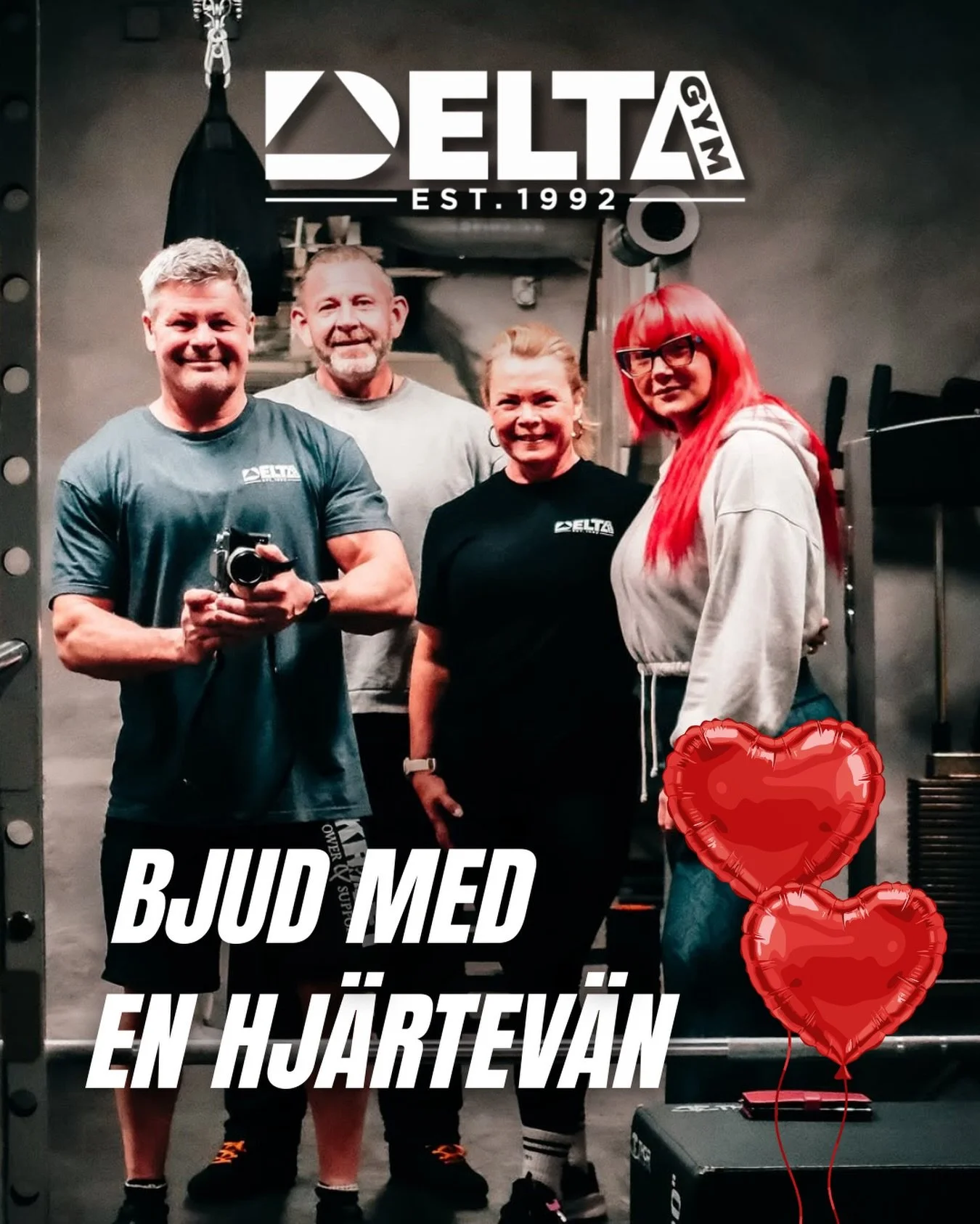 Bjud med en hj&auml;rtev&auml;n f&ouml;r fri tr&auml;ning under alla hj&auml;rtans dag helgen! 

Glad alla ❤️ dag &ouml;nskar vi p&aring; Delta Gym 

#deltagym #valentines #allahjartansdag #love #workout