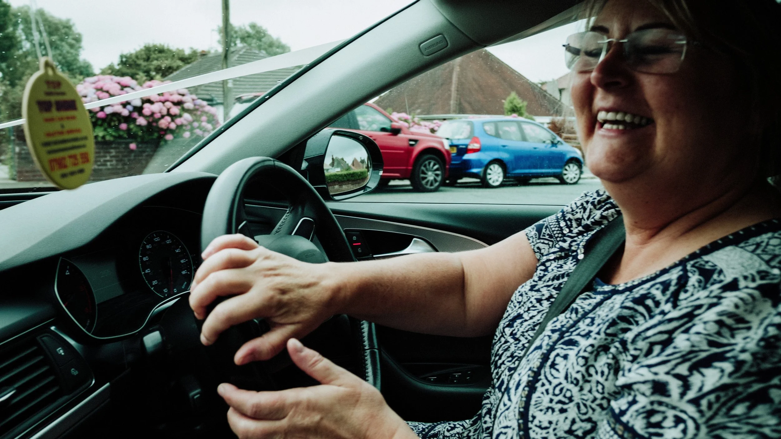 Happy driver for the morning, Lake District Wedding Photographer 