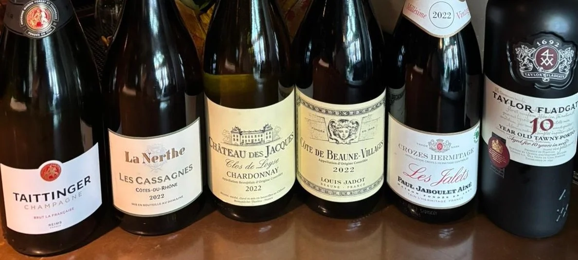 NOV Wine Dinner:  Five French Highlights and Taylor Tawny 