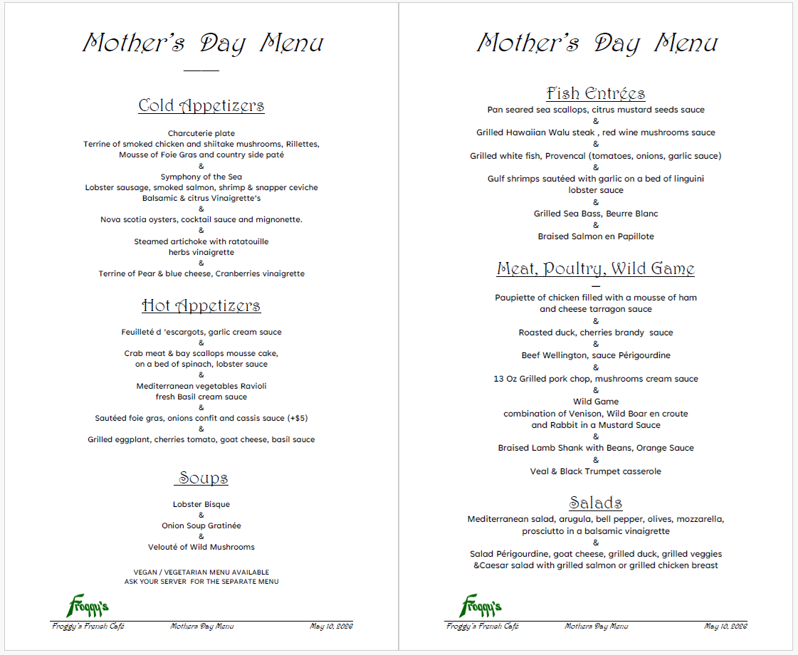 Mother's Day Luncheon