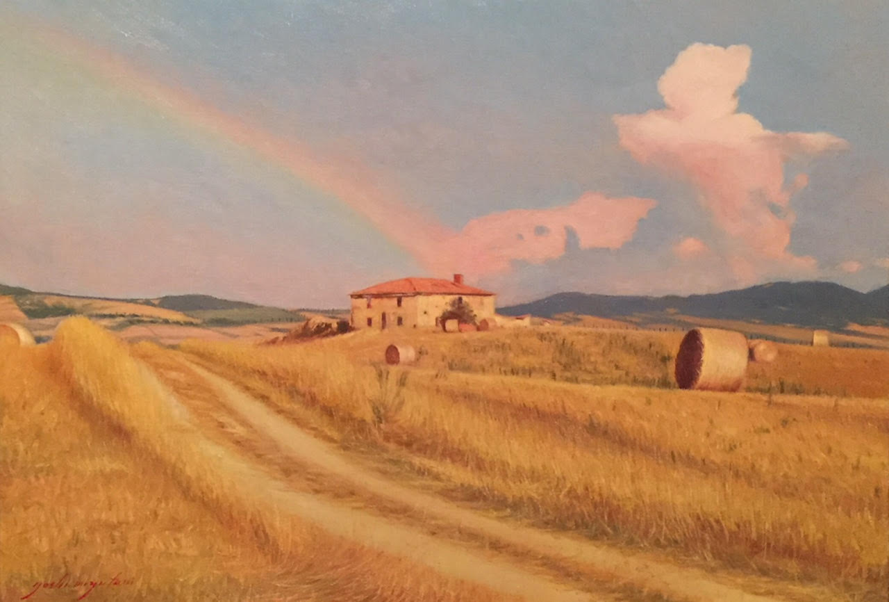 Rainbow, Val d’ Orcia, Tuscany