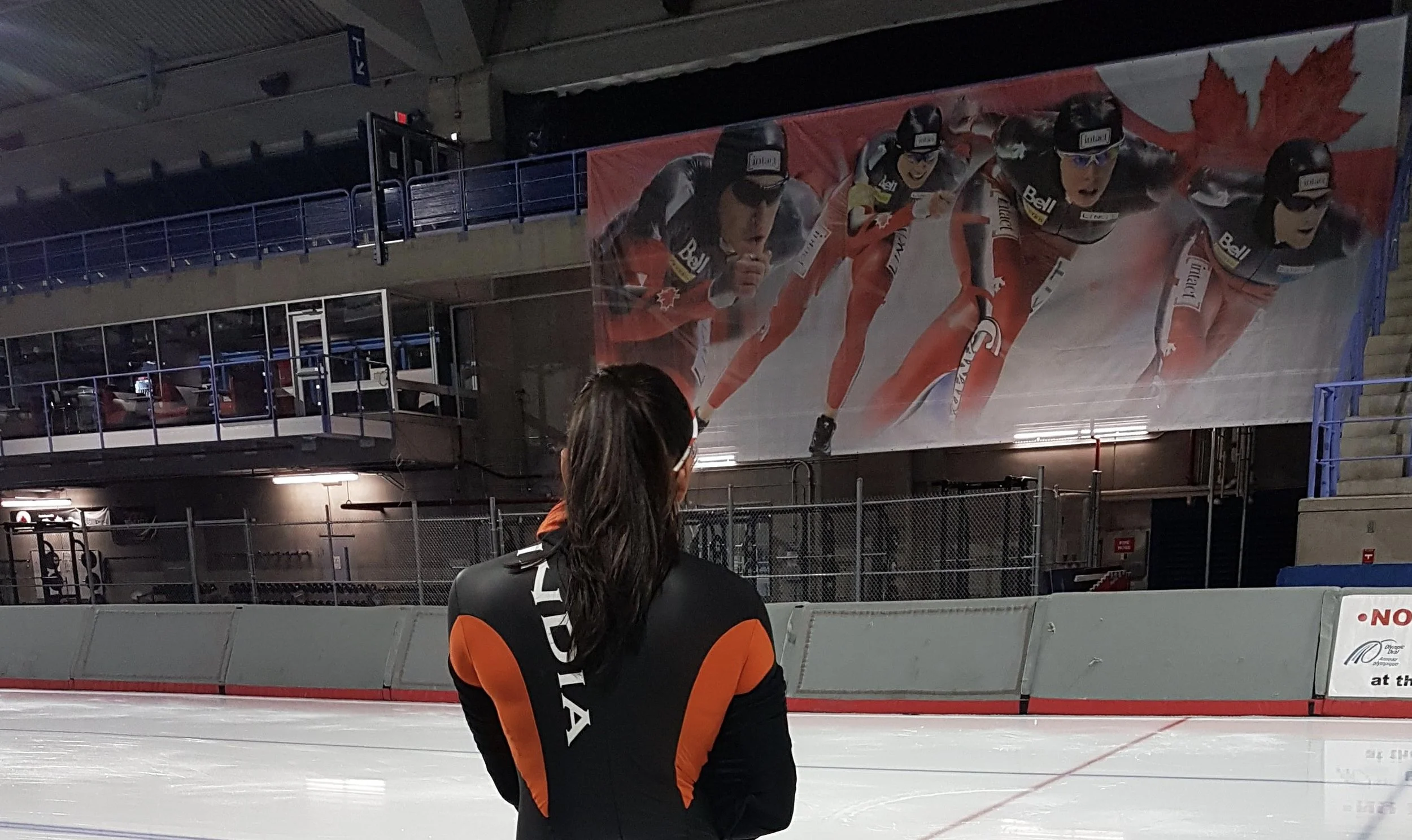Long Track Speed Skater, Shruti Kotwal Training at the Olympic Oval