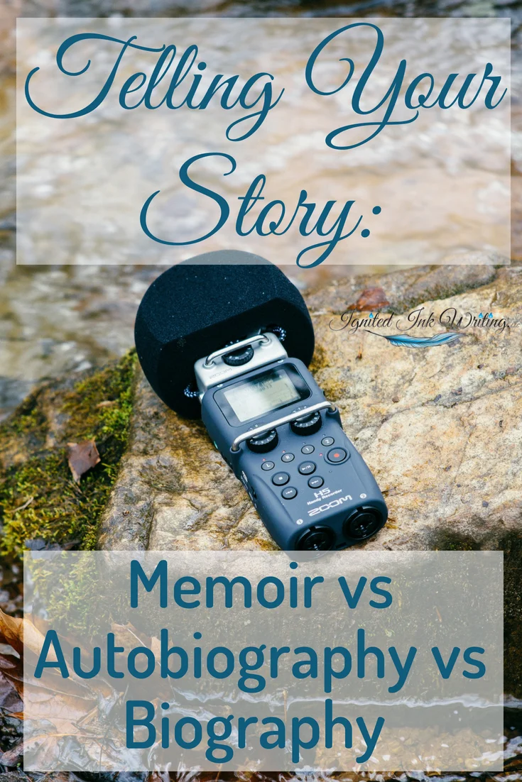 Are you writing a nonfiction story about a specific person? Is it about you or someone else? If you are, then you need to know the differences between a memoir, autobiography, and biography, so you can accurately categorize your book and appeal to readers looking for your story. For 13 writing books vetted by an editor, go to https://www.ignitedinkwriting.com/13-writing-craft-books-list