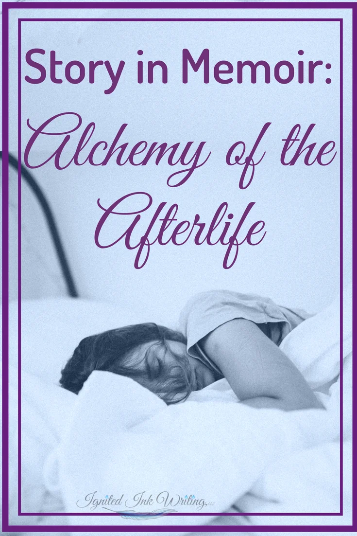 If you want to hook readers into your memoir, you need to write it like a story. Linda Kinnamon borrows techniques from fiction to convey her experiences with life after death as a hospice nurse and in her personal life. Read her memoir Alchemy of the Afterlife, to learn how you can make your memoir as compelling as a good novel. For a list of writing books vetted by an editor, go to https://www.ignitedinkwriting.com/13-writing-craft-books-list