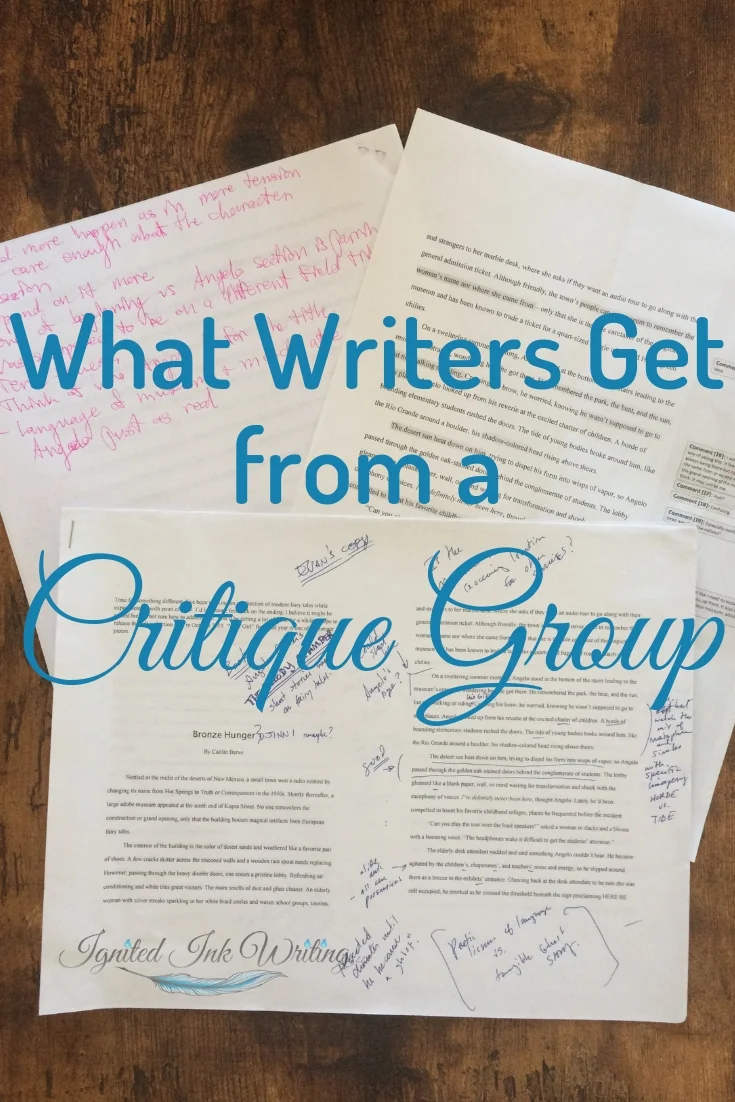 Getting feedback from other writers is one of the best things you can do for your story. They will see aspects that need improvement you are too close to see and be able to articulate how you can improve your writing, so I recommend all writers join a writers’ critique group. For a revision checklist, go to https://www.ignitedinkwriting.com/revision-checklist