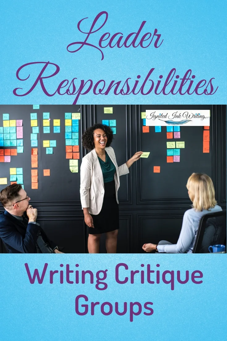 If you’re looking for a critique group or new members, you not only need to know where to find writers, but also how to organize a critique group and what your responsibilities as the leader are. For a free revision checklist, go to https://www.ignitedinkwriting.com/revision-checklist