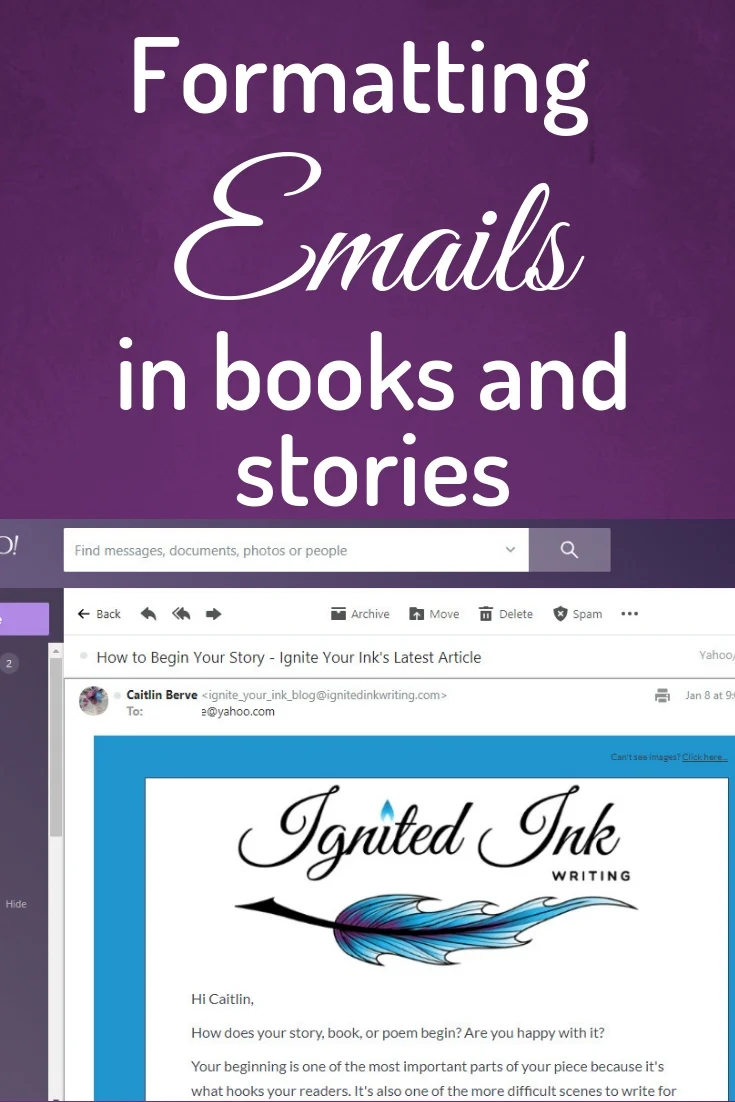 The words of your story aren’t the only pieces of writing you might have. You might also want to include letters, notes, emails, text messages, IMs, or some other form of written communication. Learn the various formatting options you have to make it clear when your story’s written documents begin and end.