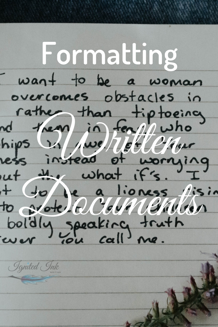 The words of your story aren’t the only pieces of writing you might have. You might also want to include letters, notes, emails, text messages, IMs, or some other form of written communication. Learn the various formatting options you have to make it clear when your story’s written documents begin and end.