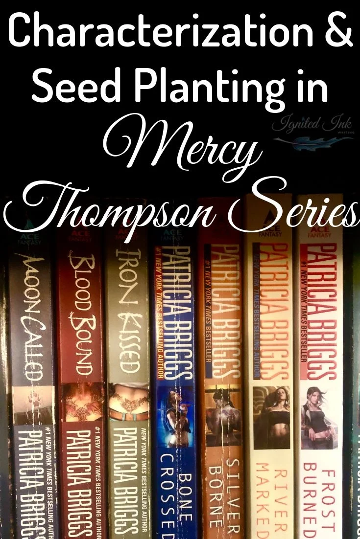 If you’re writing a character-driven static book series, you need to study similar series like Patricia Briggs’ Mercedes Thompson novels. Through such a series you’ll learn how to show your main character’s personality so your readers want to follow them for multiple books and how to plant seeds to inspire and use in future books.