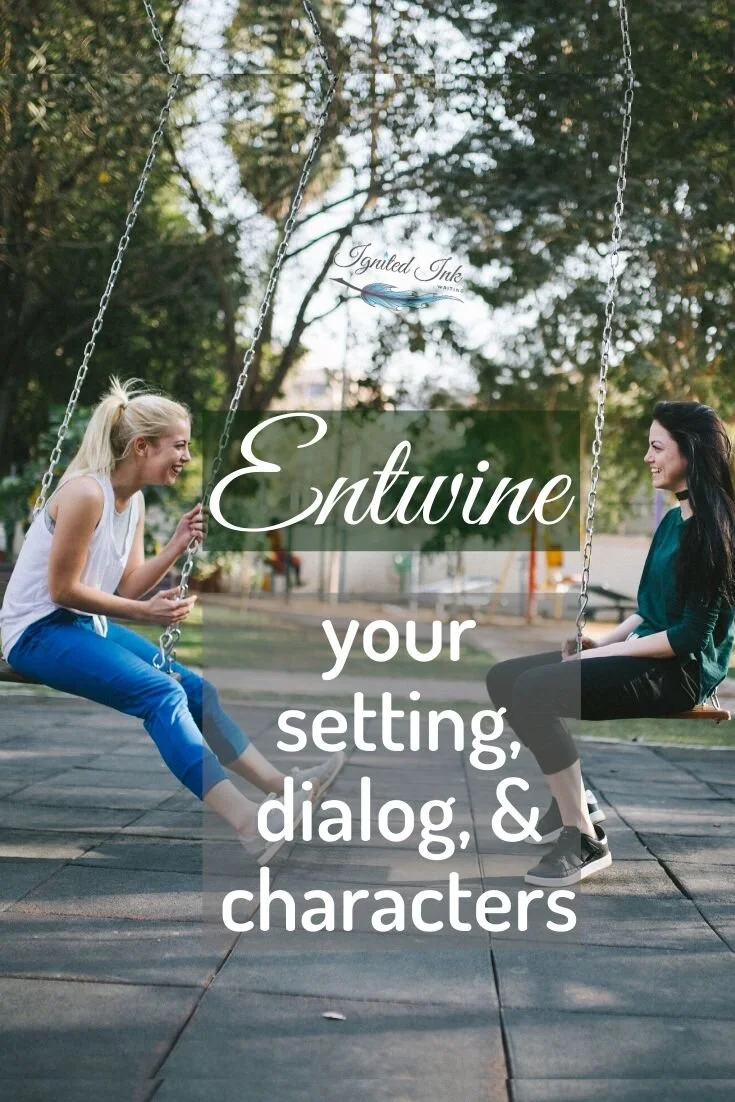 Like a living creature, a story is more than the sum of its parts. Just having setting, character, and dialogue in a scene isn’t enough to make your story linger with your readers. You need to weave these components together to ensure they work together so your scene feels real to your reader and to make your story come to life.