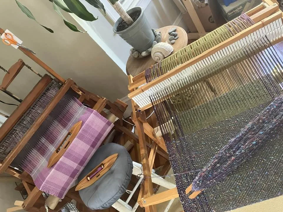 Lisa Eliott purples on loom.jpg