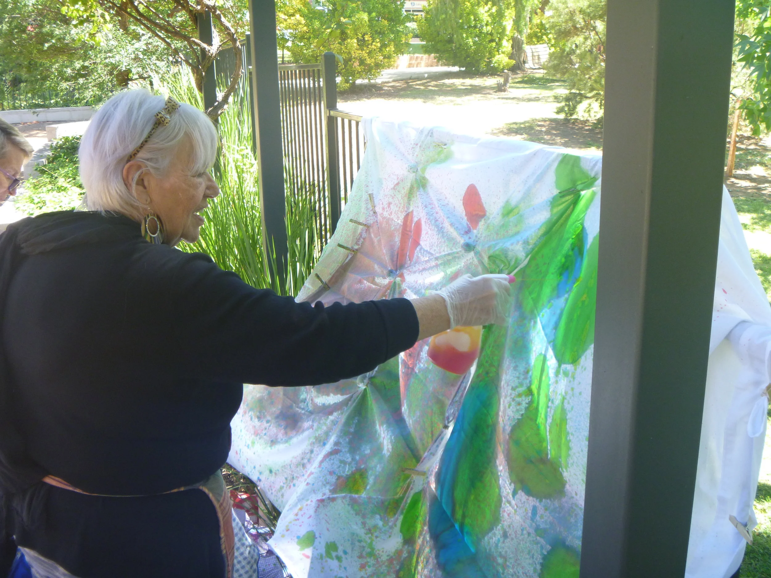 Take some water and add food colouring..........