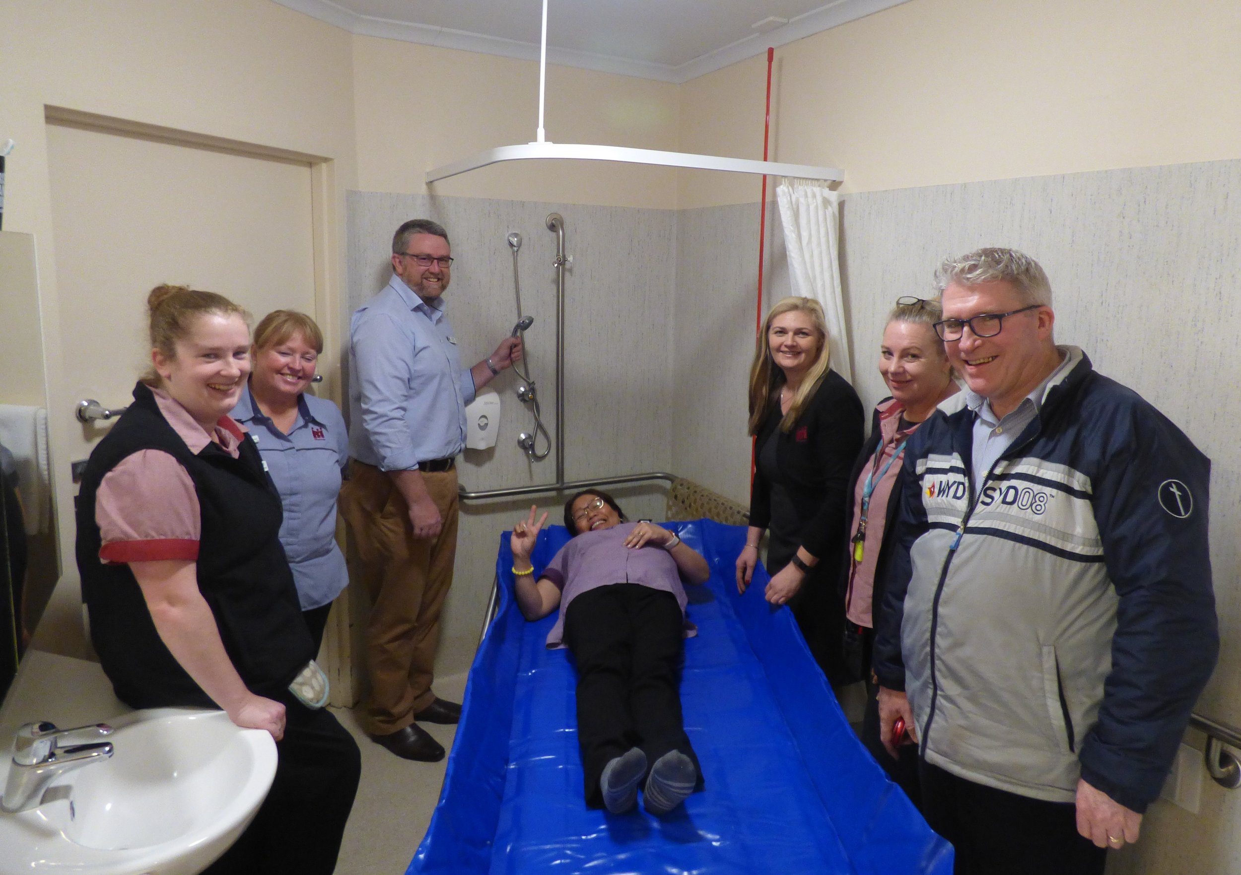 Snazzy Shower Trolley at Mary Potter Nursing Home