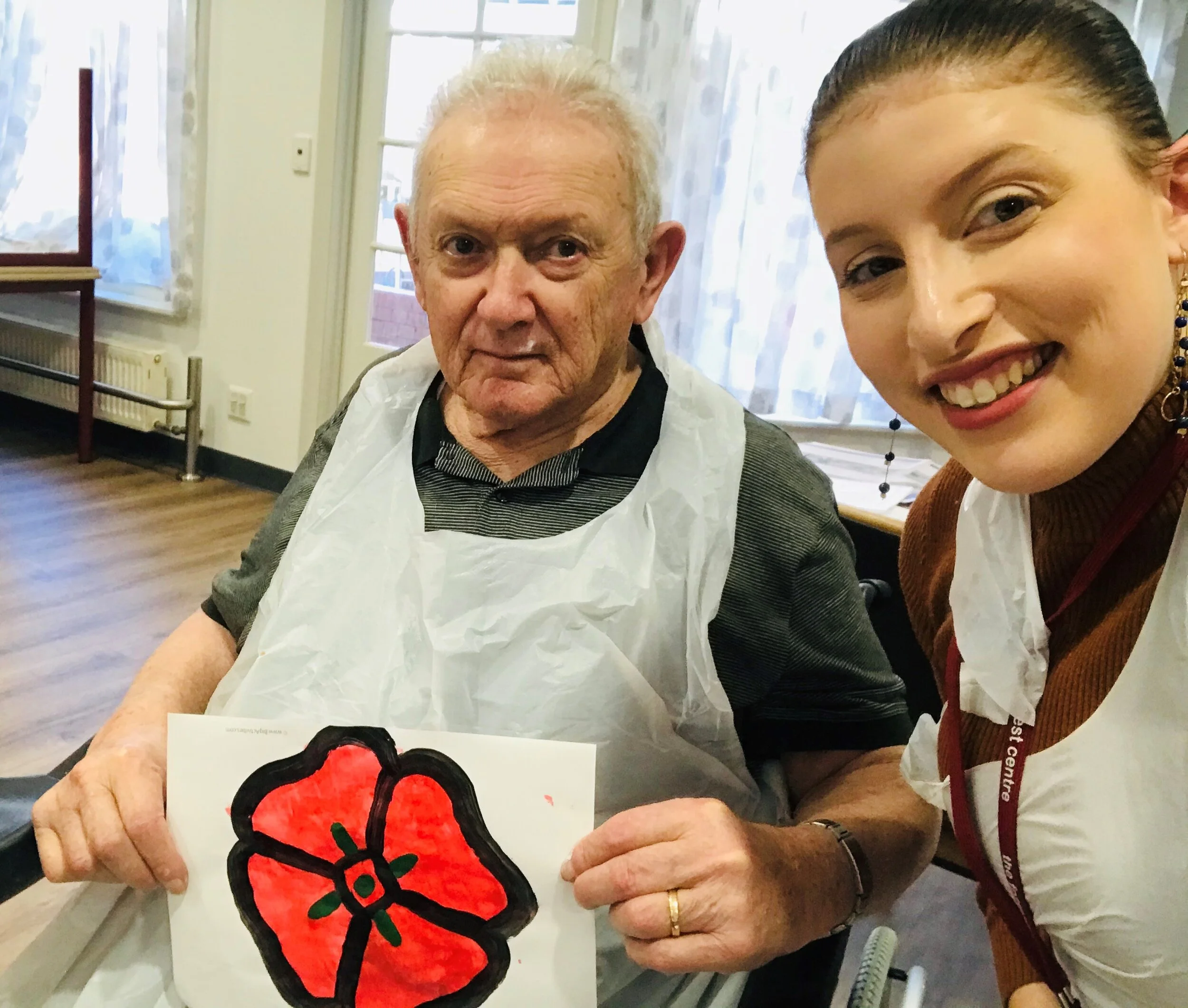 Painting for pleasure at Loreto Home of Compassion