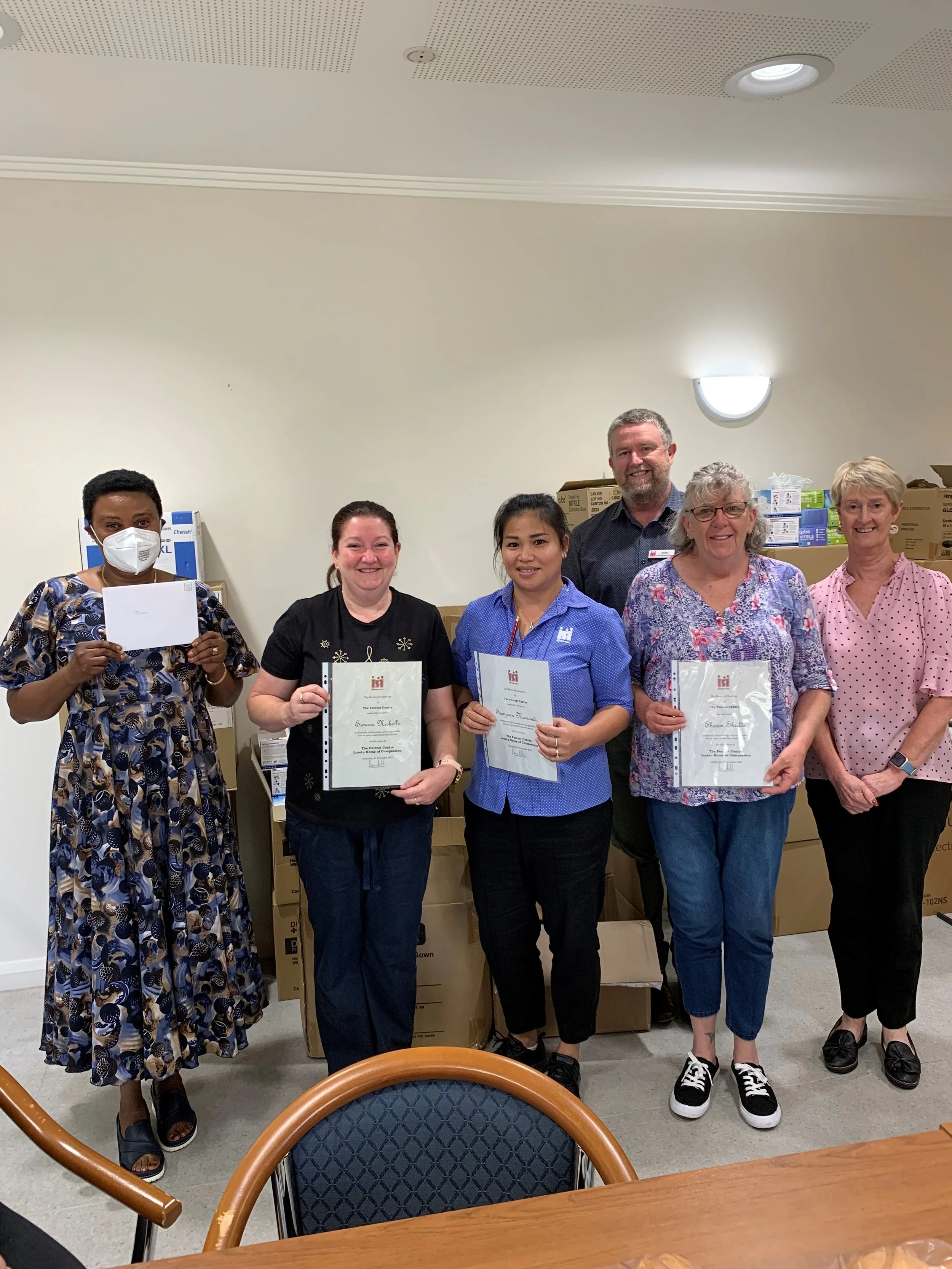 Staff Long Service at Loreto Home of Compassion