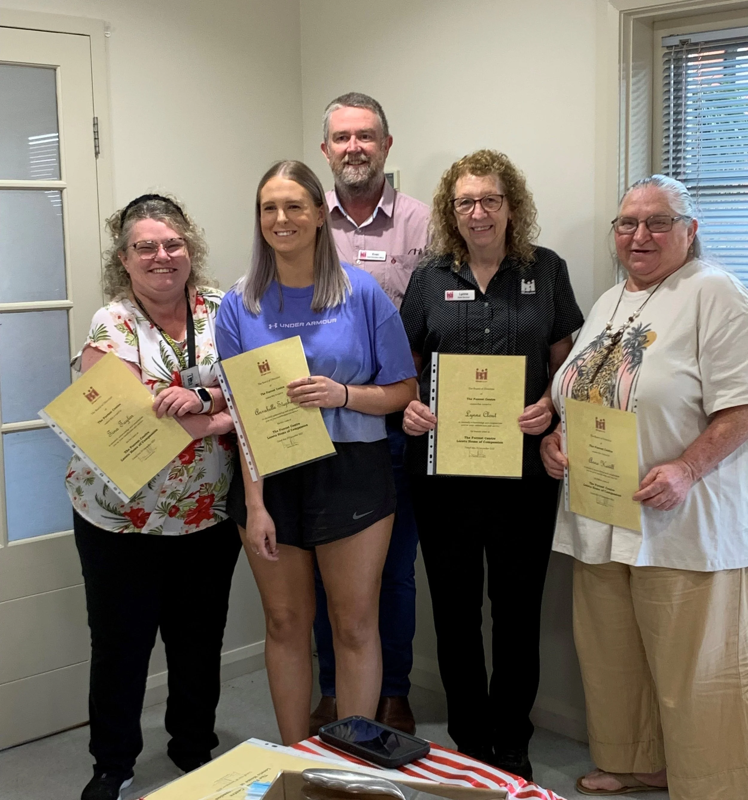 Staff long service at Loreto Home of Compassion