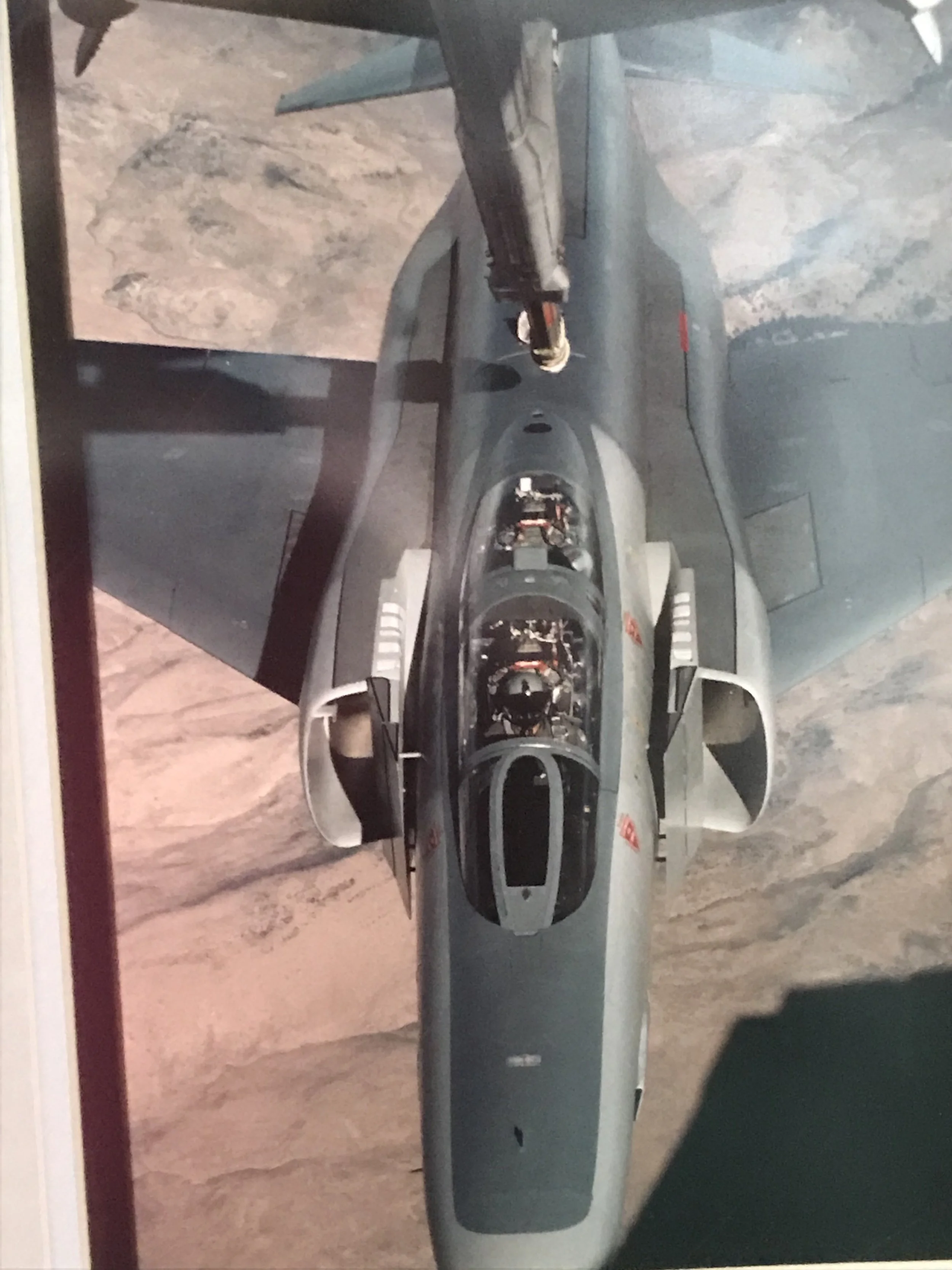 Dad is refueling in the RF-4 Phantom.