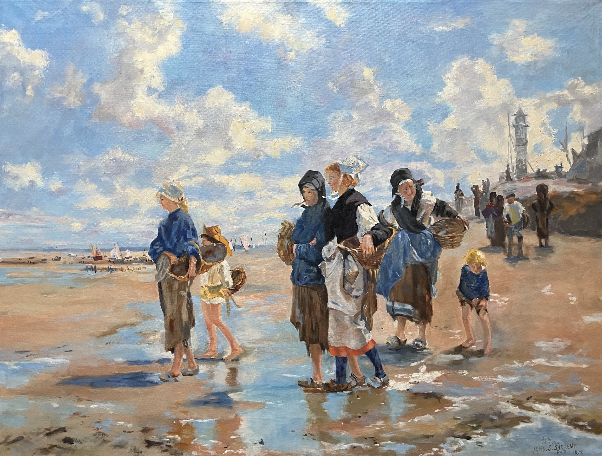 Copy of John Singer Sargent's, "En route pour la pêche (Setting Out to Fish)"