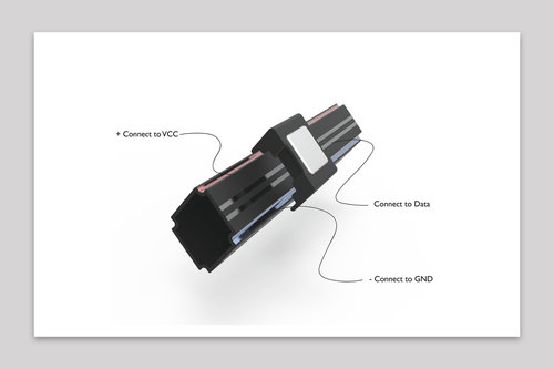 using conducive filament to 3D print snap-on electronics modules
