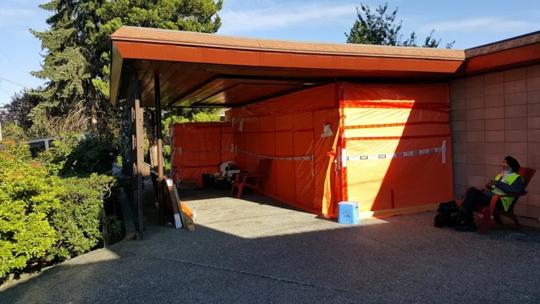 Asbestos Containment Set Up